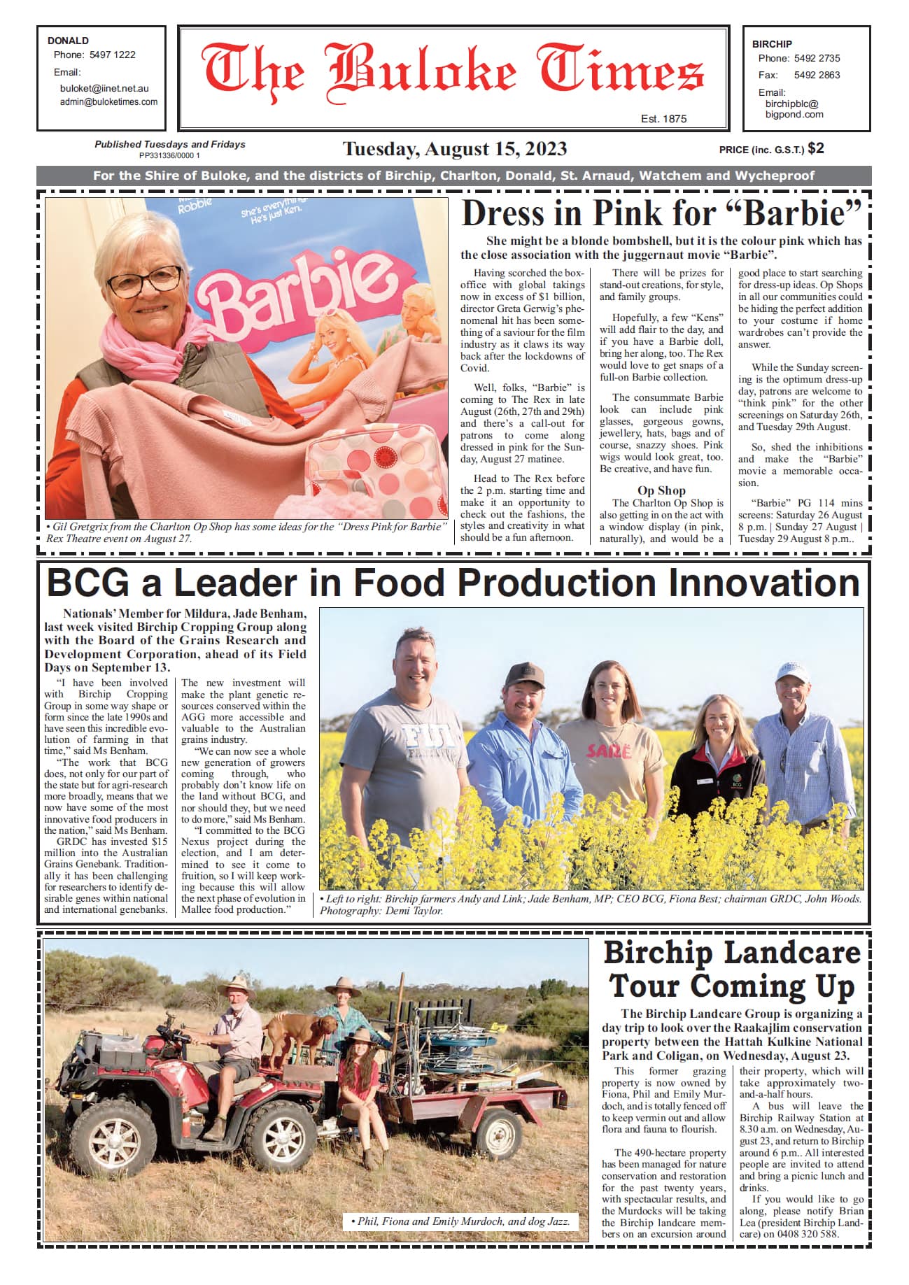 The Buloke Times 15 August 2023