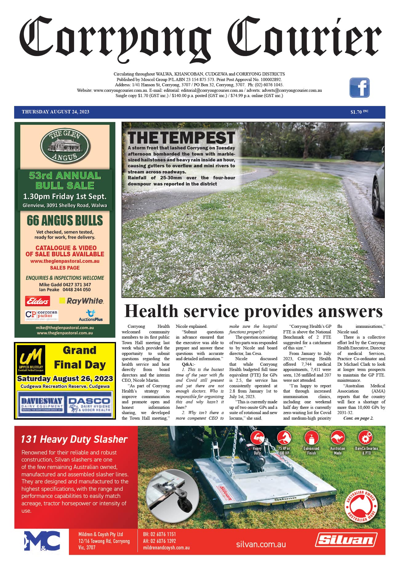 Corryong Courier 24 August 2023