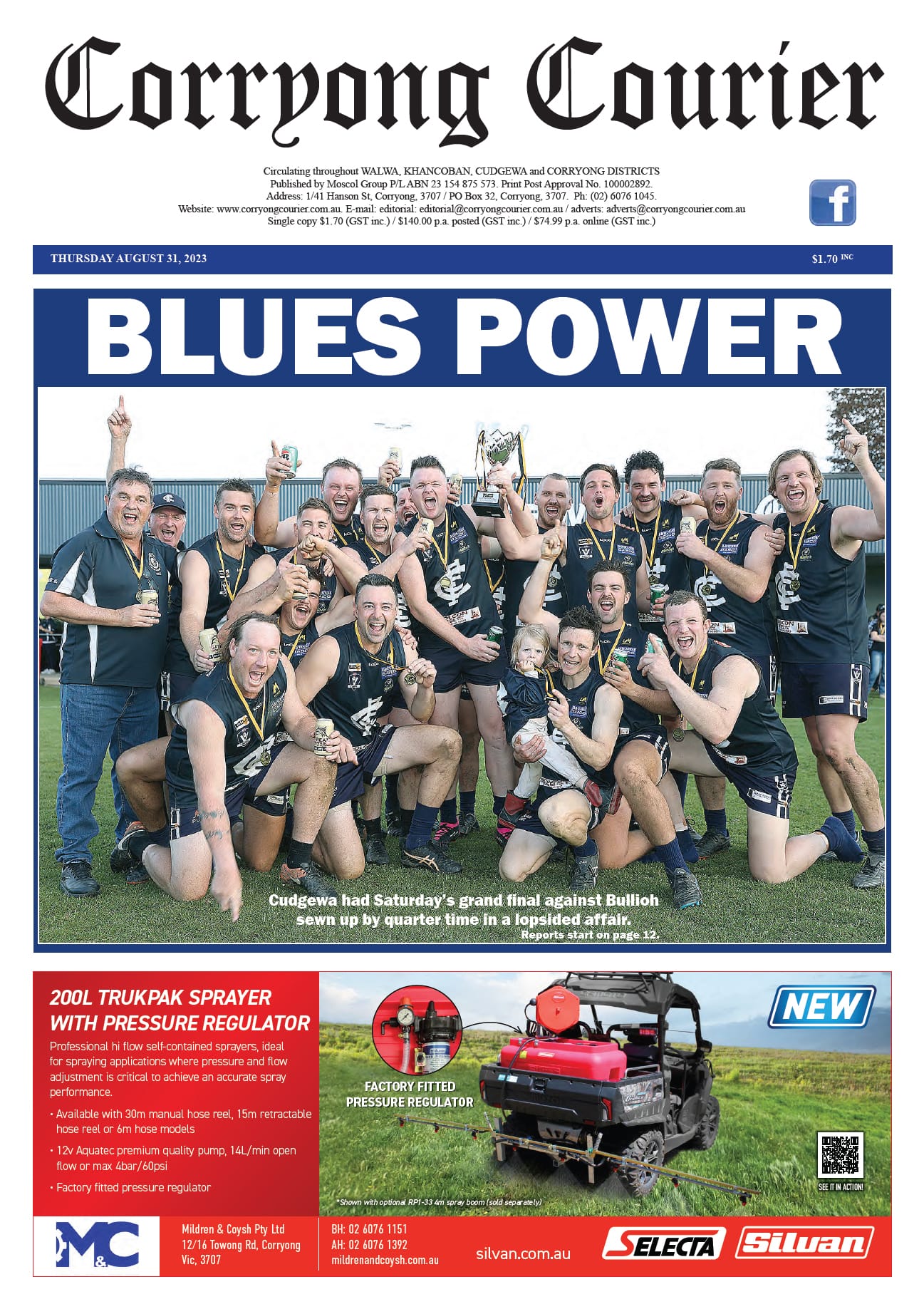 Corryong Courier 31 August 2023