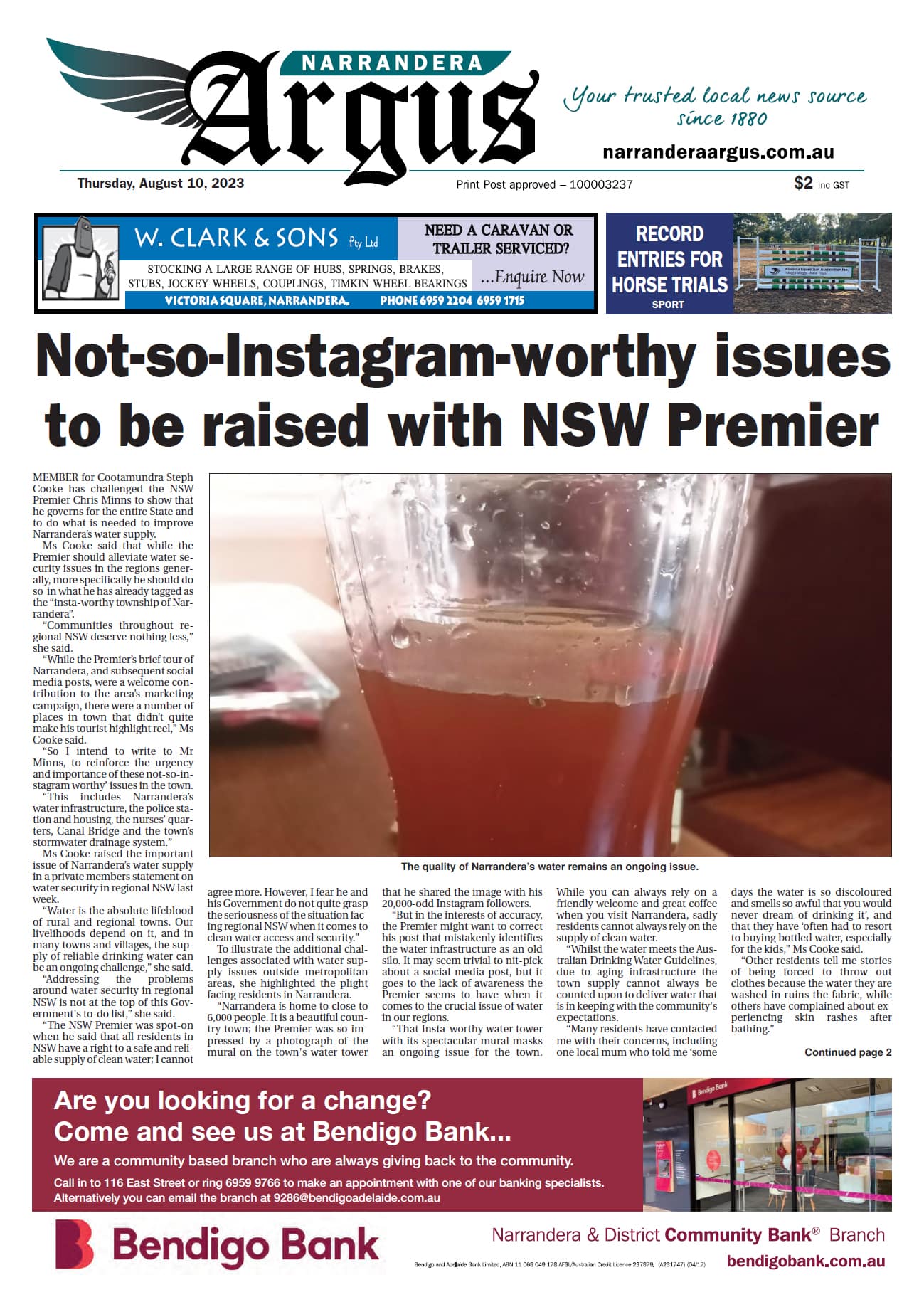 Narrandera Argus 10 August 2023