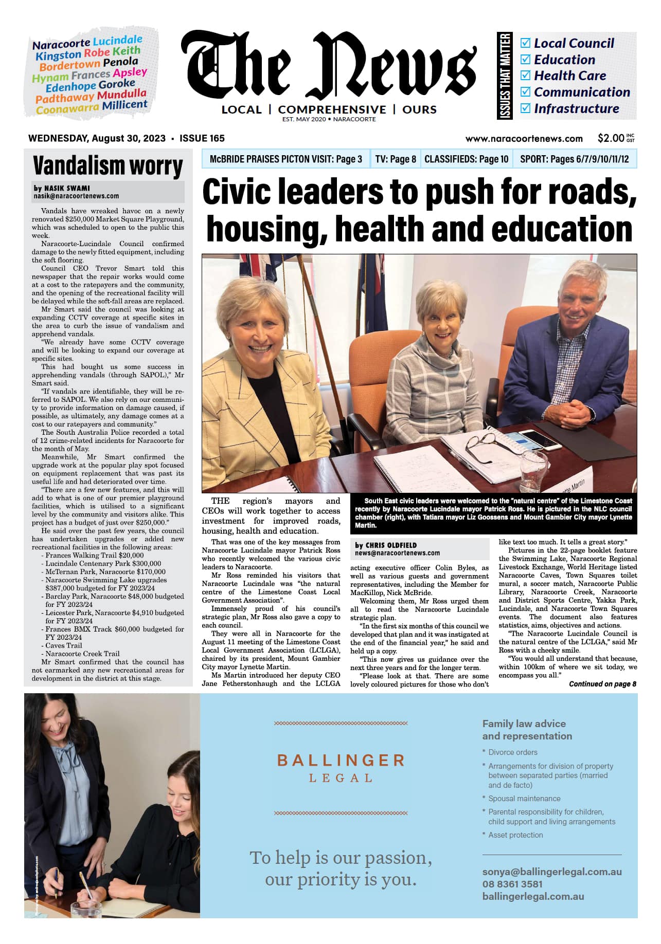 Naracoorte Community News 30 August 2023