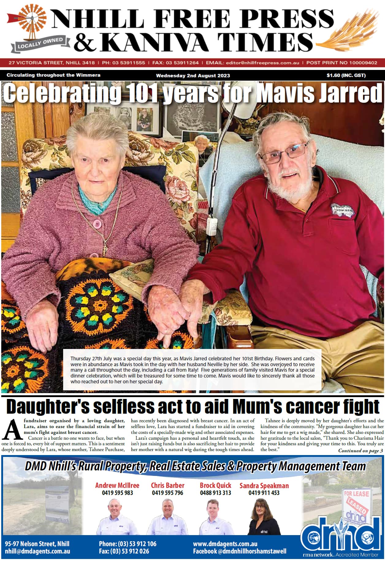 Nhill Free Press & Kaniva Times 2 August 2023