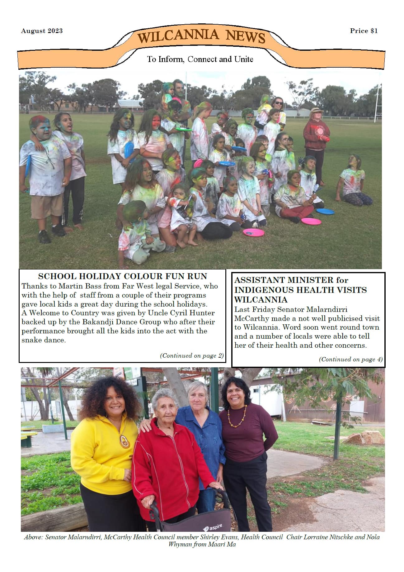 Wilcannia News August 2023