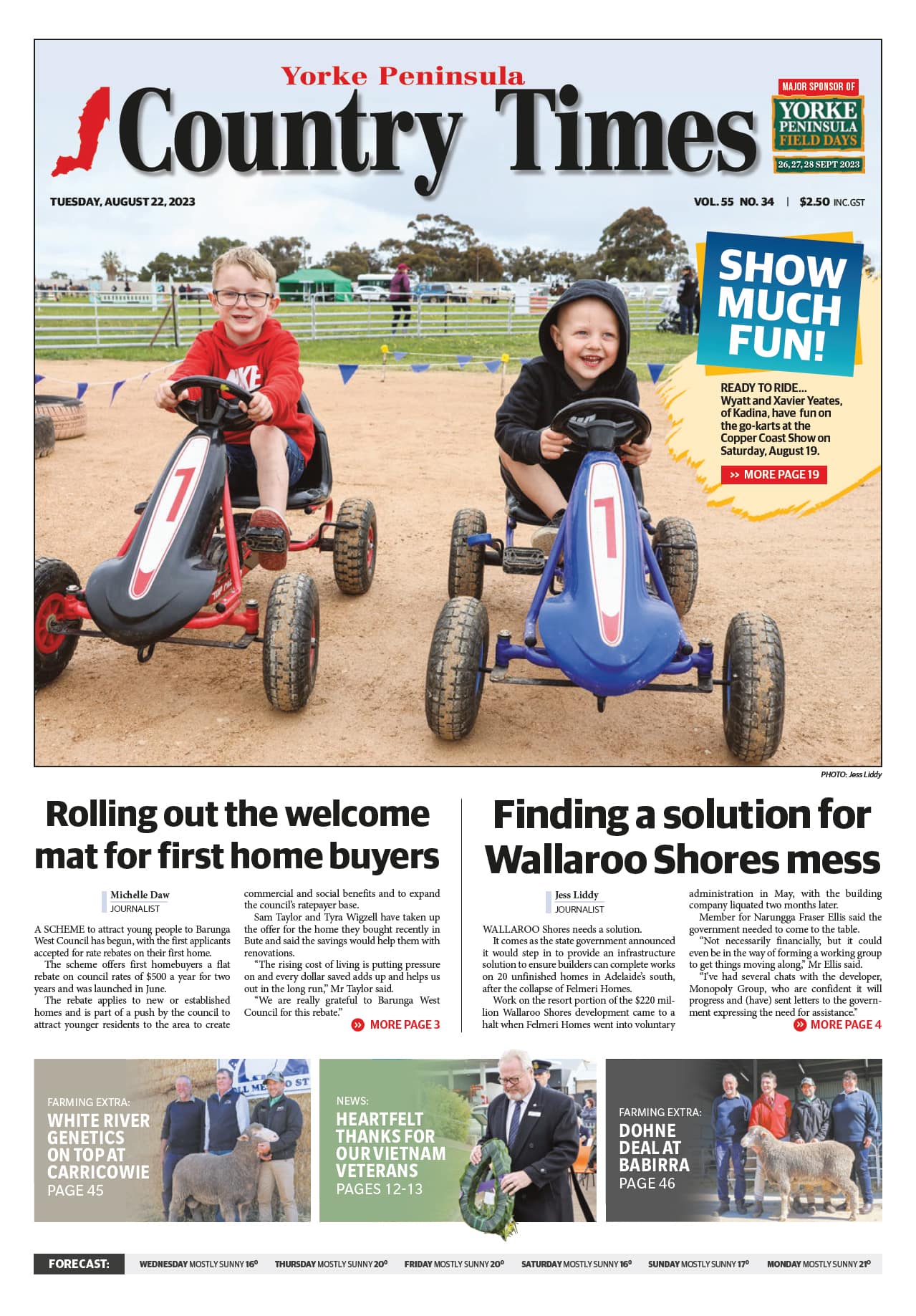 Yorke Peninsula Country Times 22 August 2023