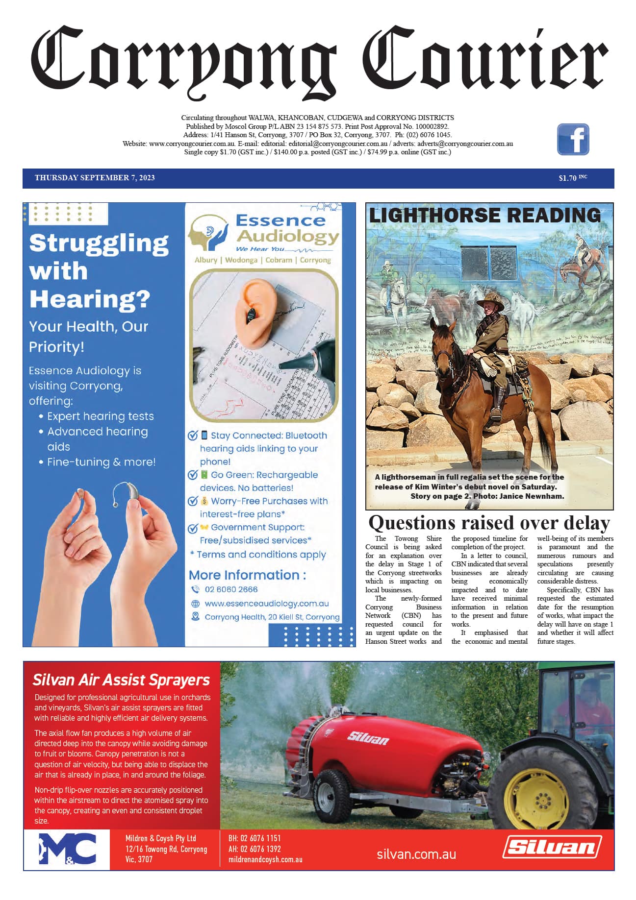 Corryong Courier 7 September 2023