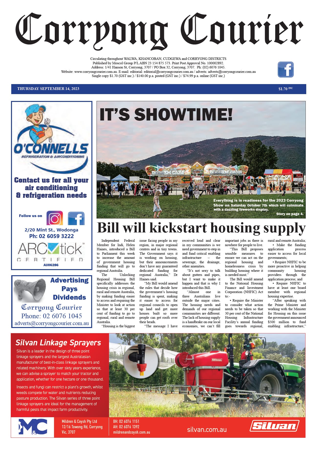 Corryong Courier 14 September 2023