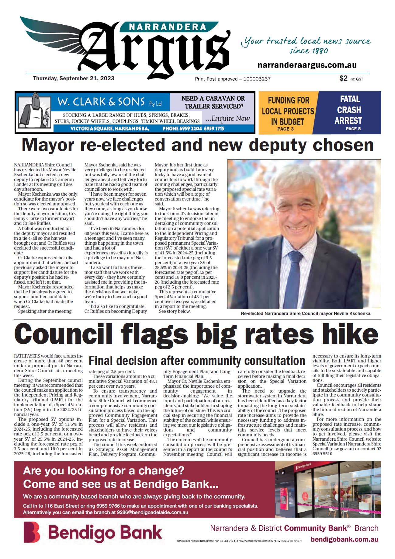 Narrandera Argus 21 September 2023