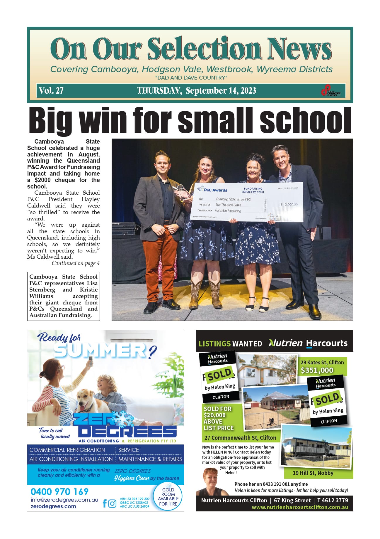 On Our Selection News 14 September 2023