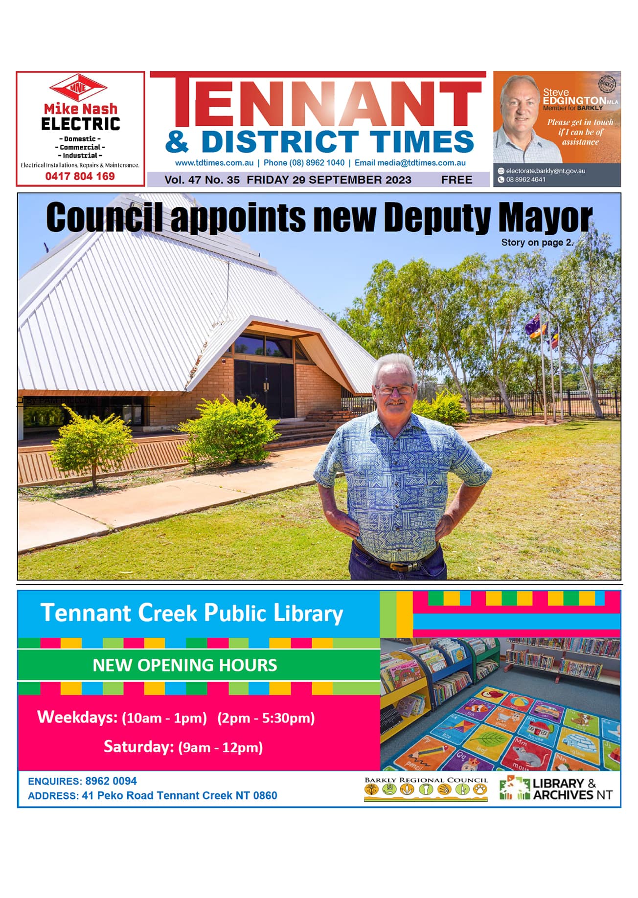 Tennant & District Times 29 September 2023