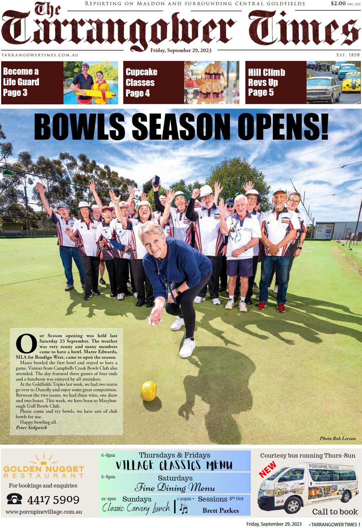 Tarrangower Times 29 September 2023