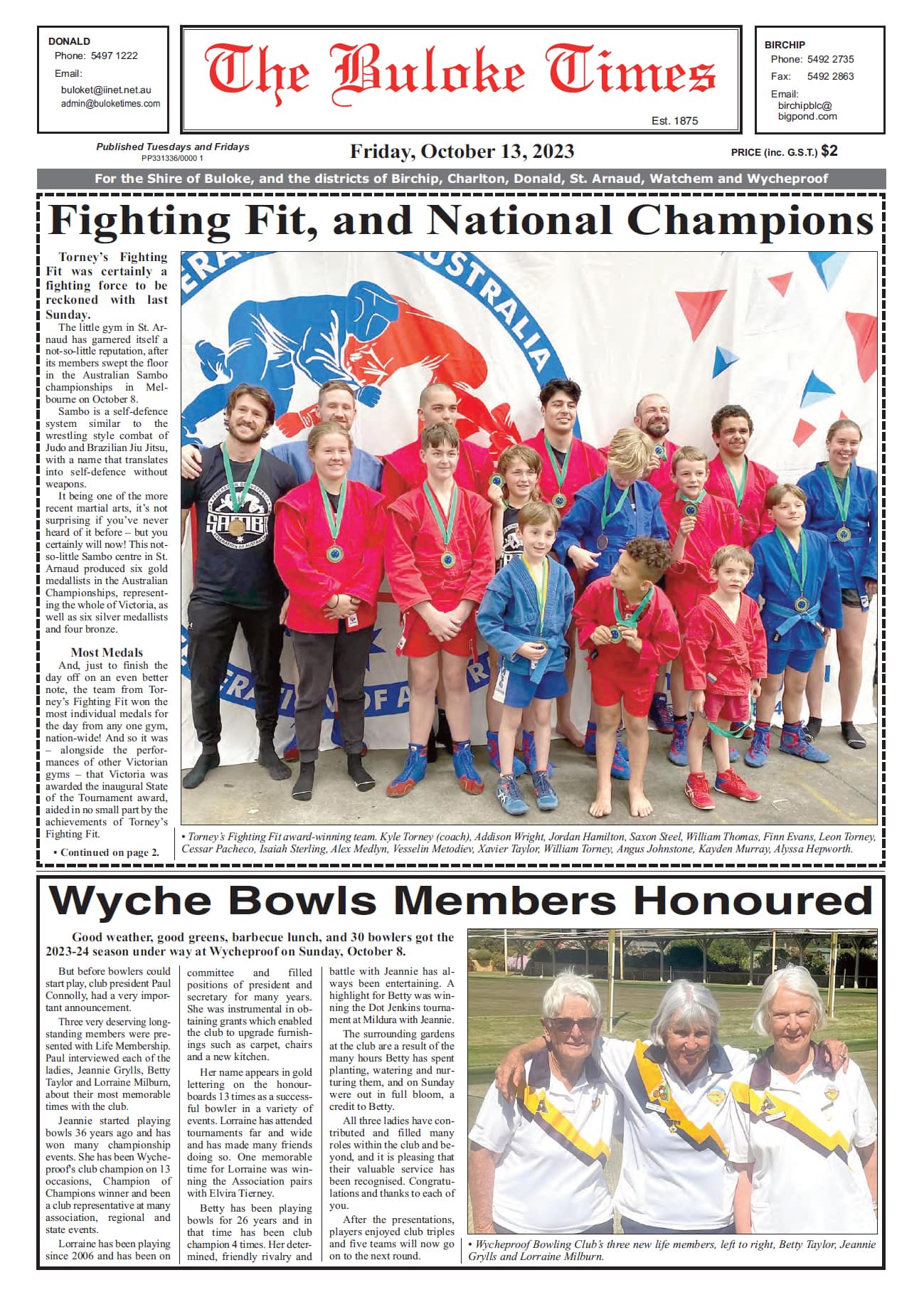 The Buloke Times 13 October 2023