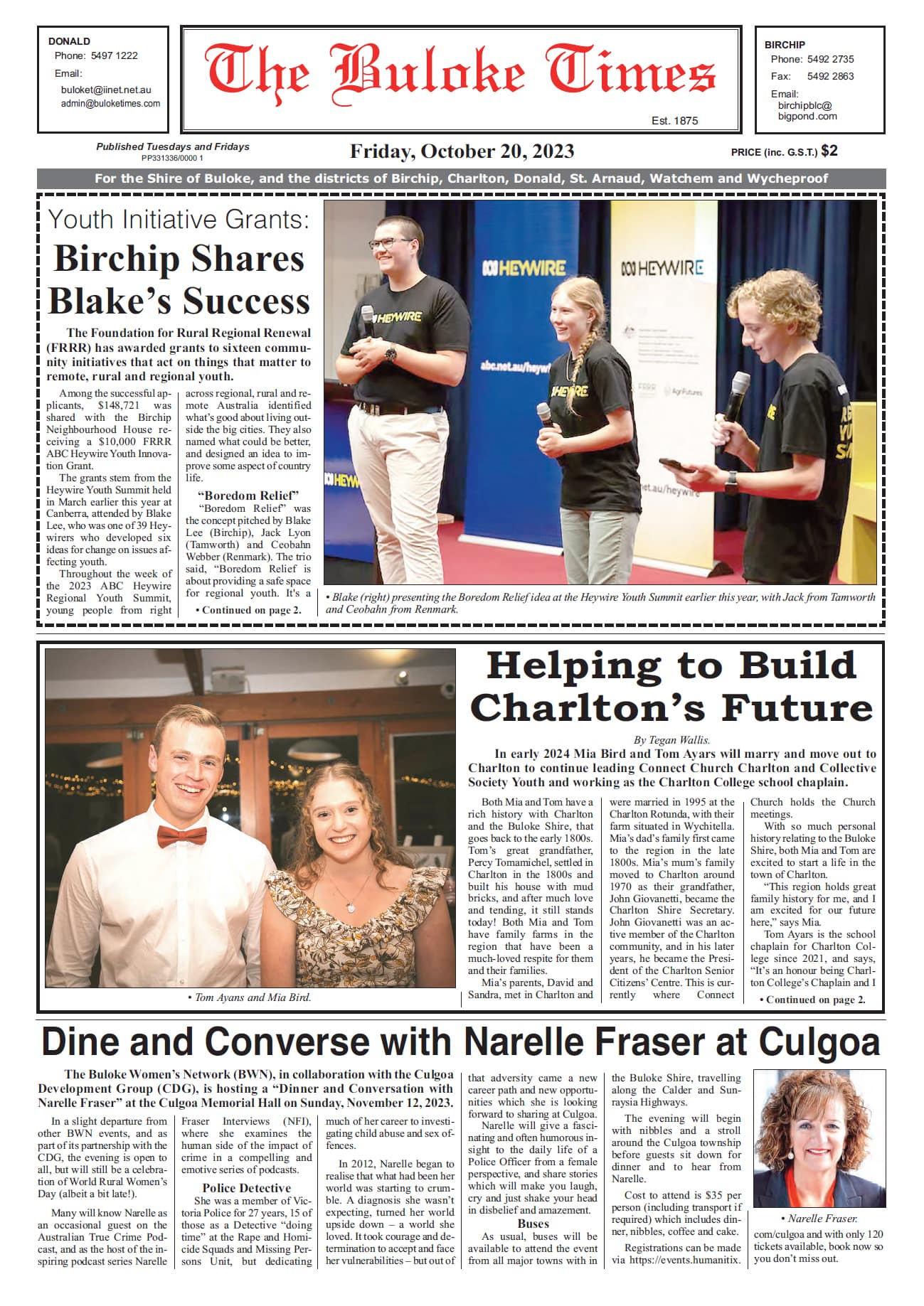 The Buloke Times 20 October 2023