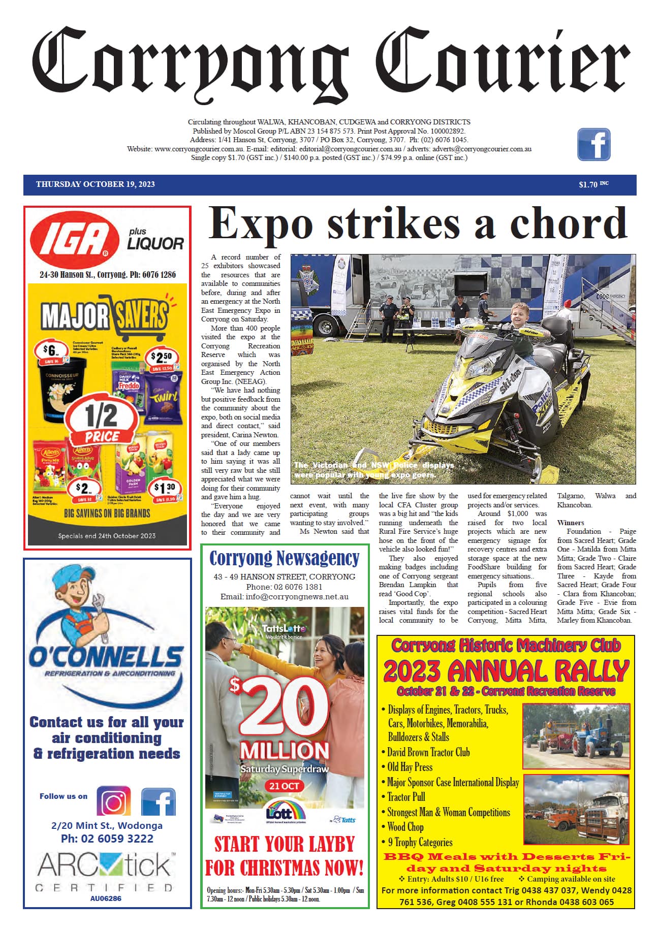 Corryong Courier 19 October 2023