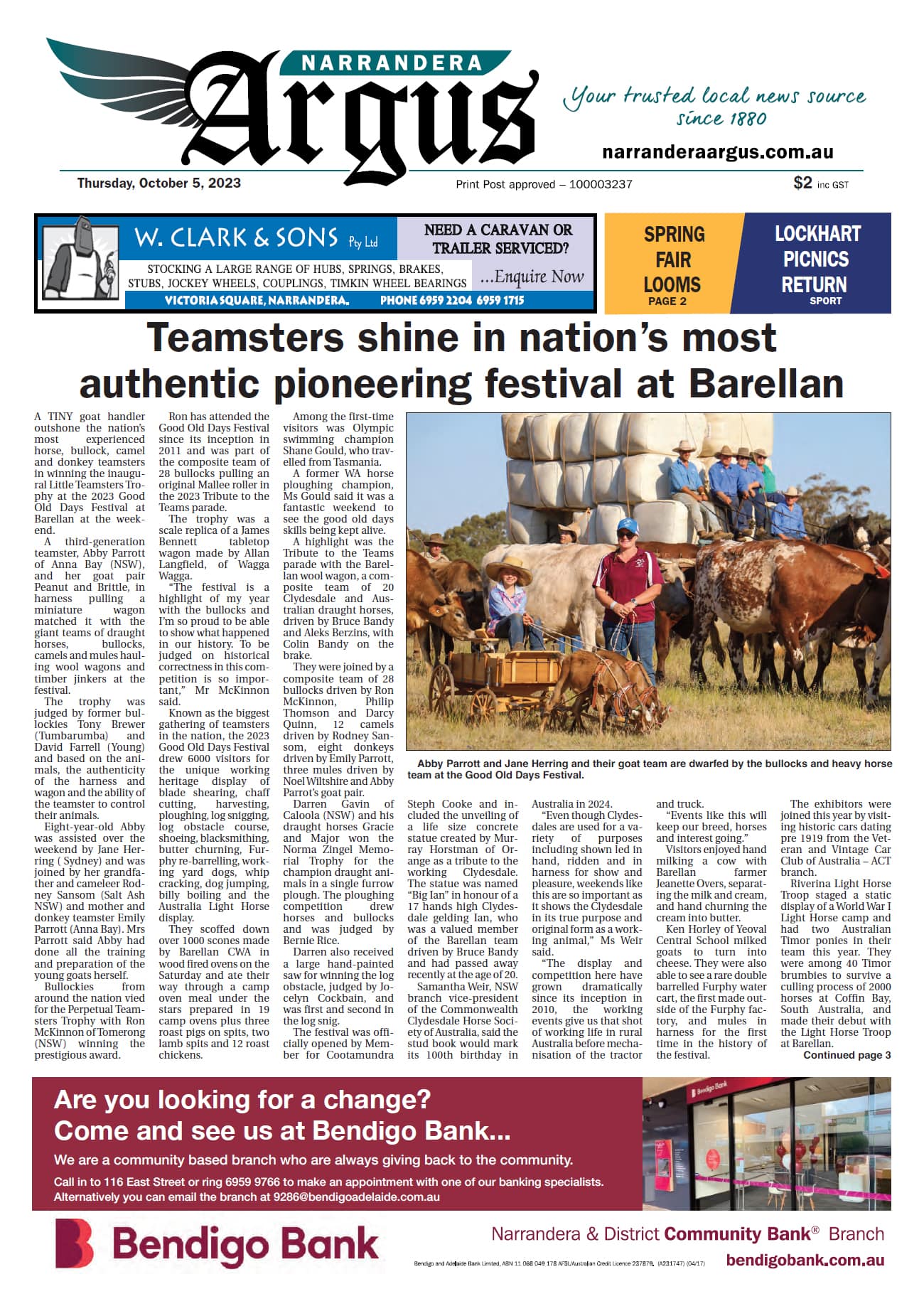 Narrandera Argus 5 October 2023