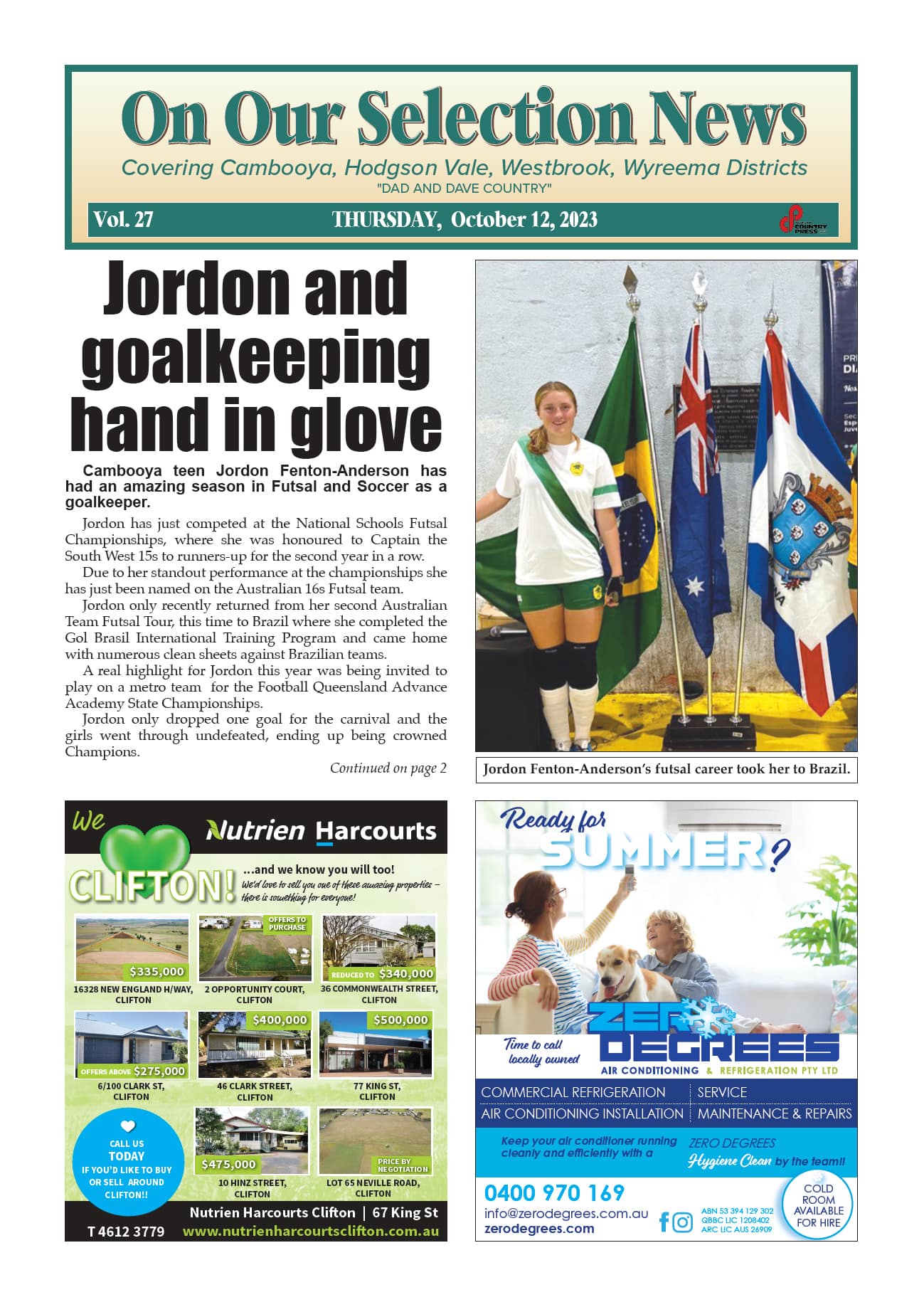On Our Selection News 12 October 2023
