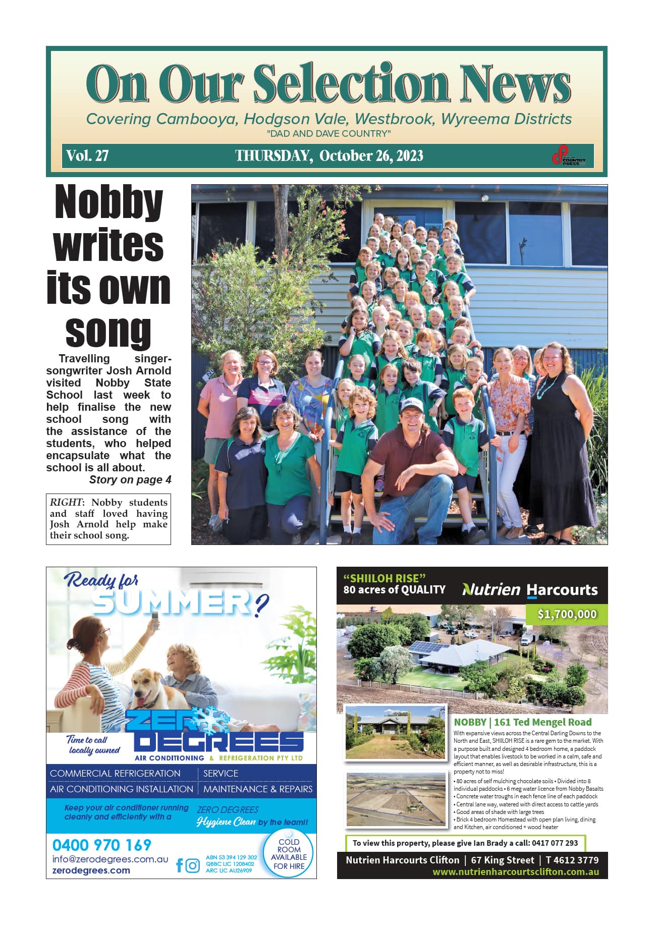 On Our Selection News 26 October 2023