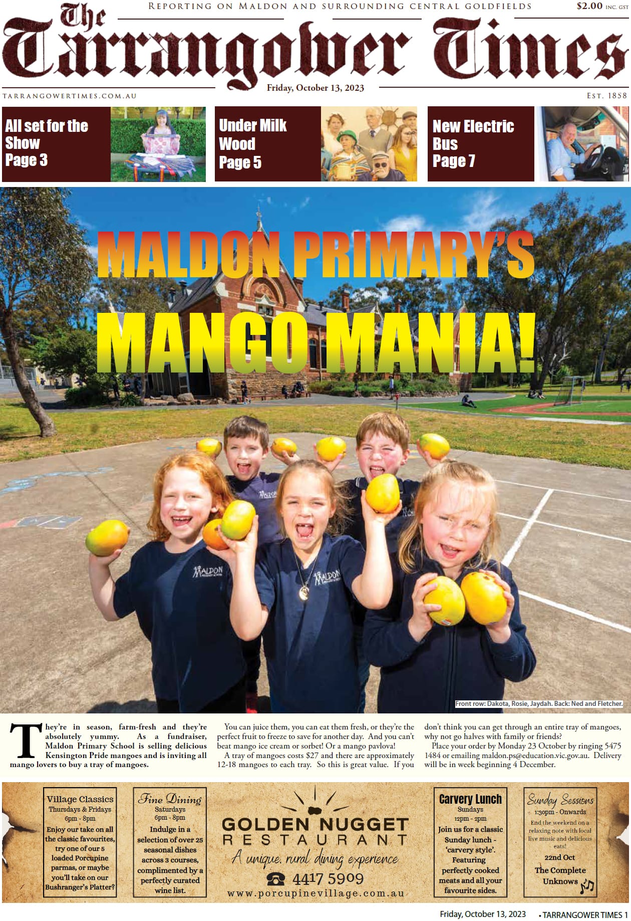 Tarrangower Times 13 October 2023