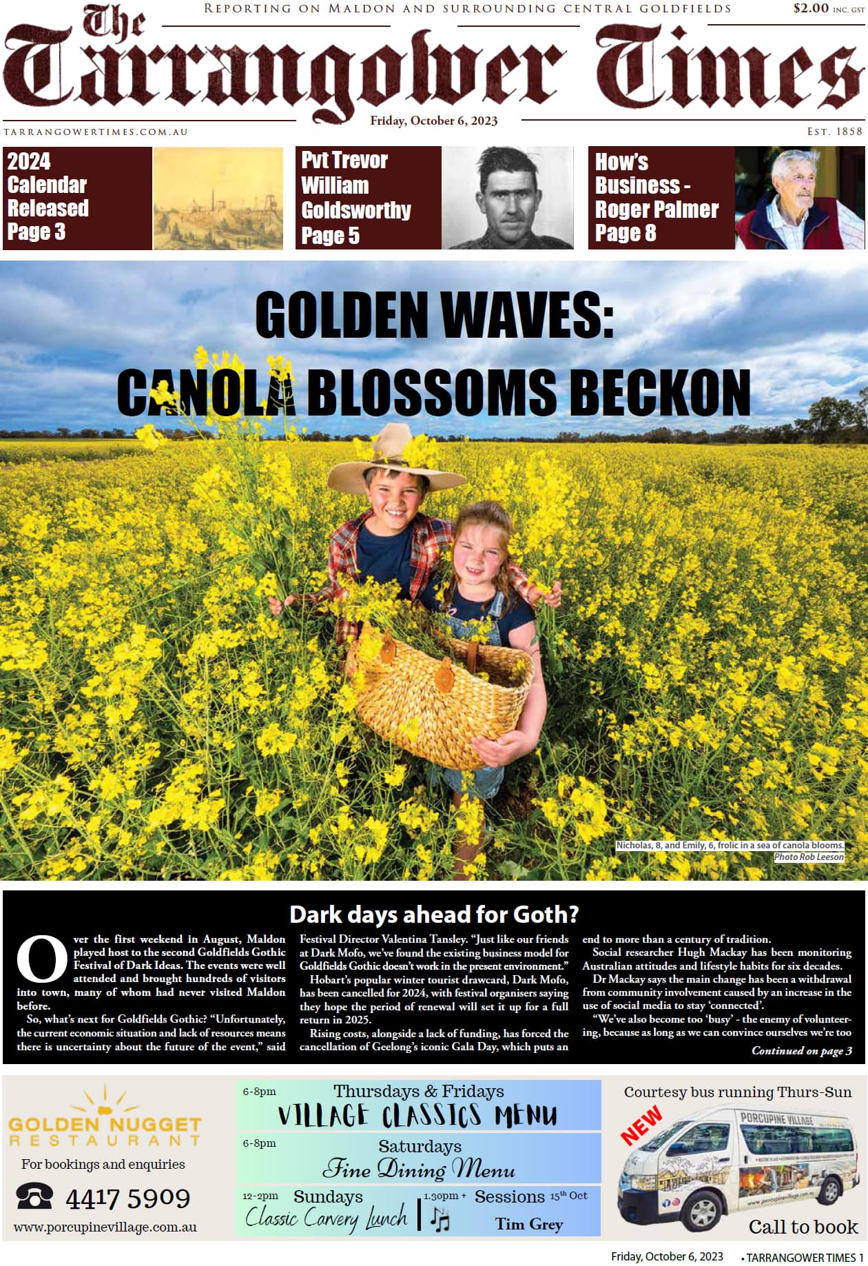Tarrangower Times 6 October 2023