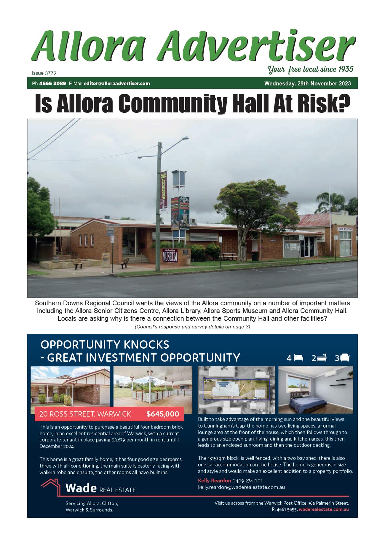 Allora Advertiser, 29 November 2023