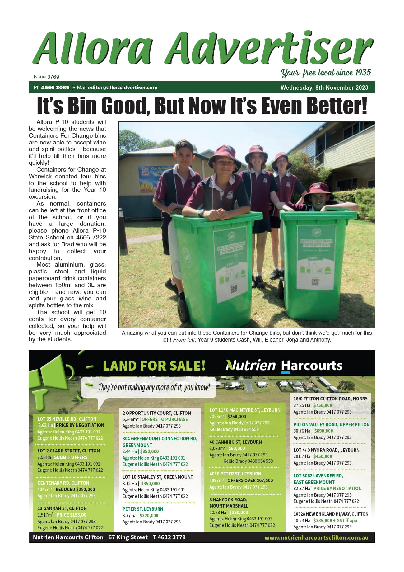 Allora Advertiser 8 November 2023