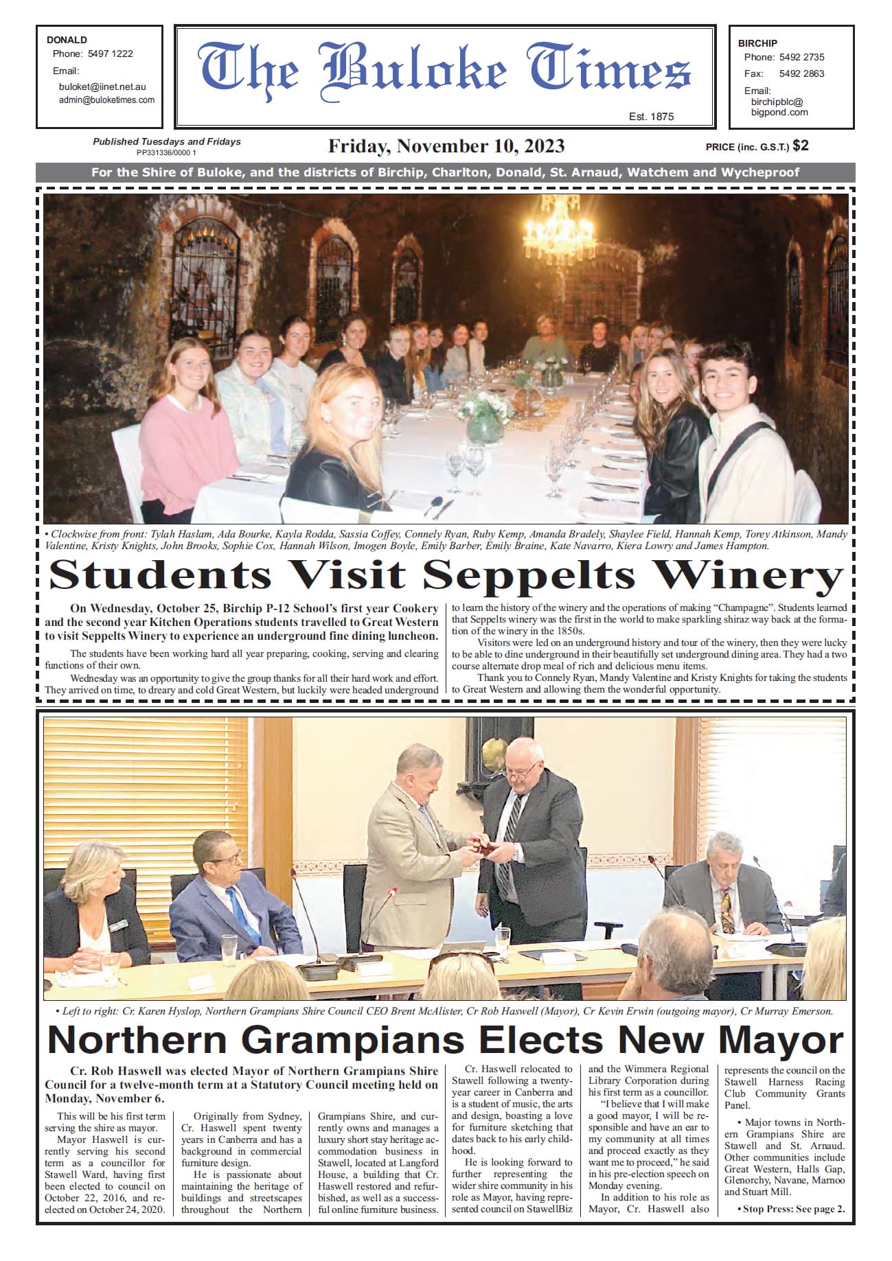 The Buloke Times 10 November 2023