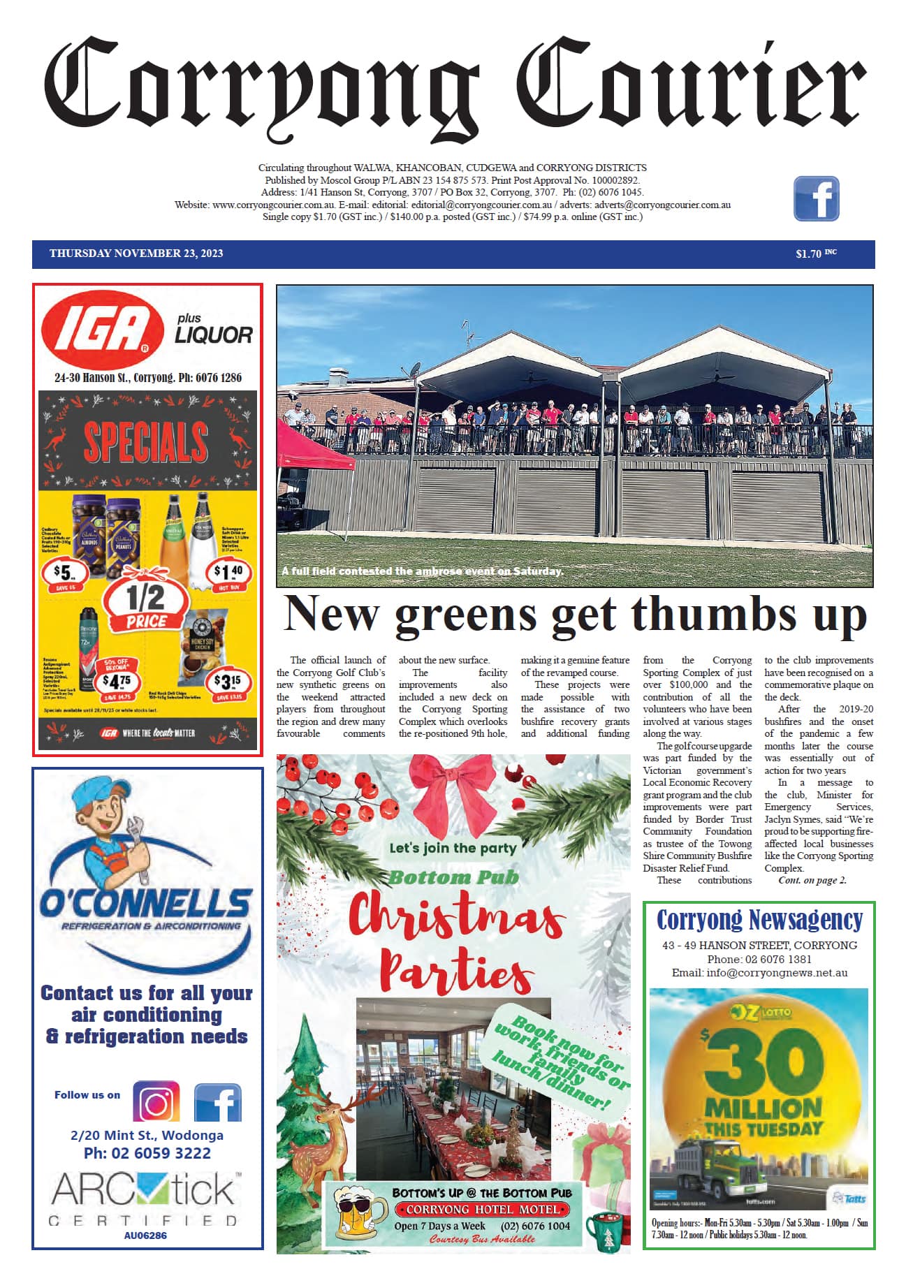 Corryong Courier 23 November 2023