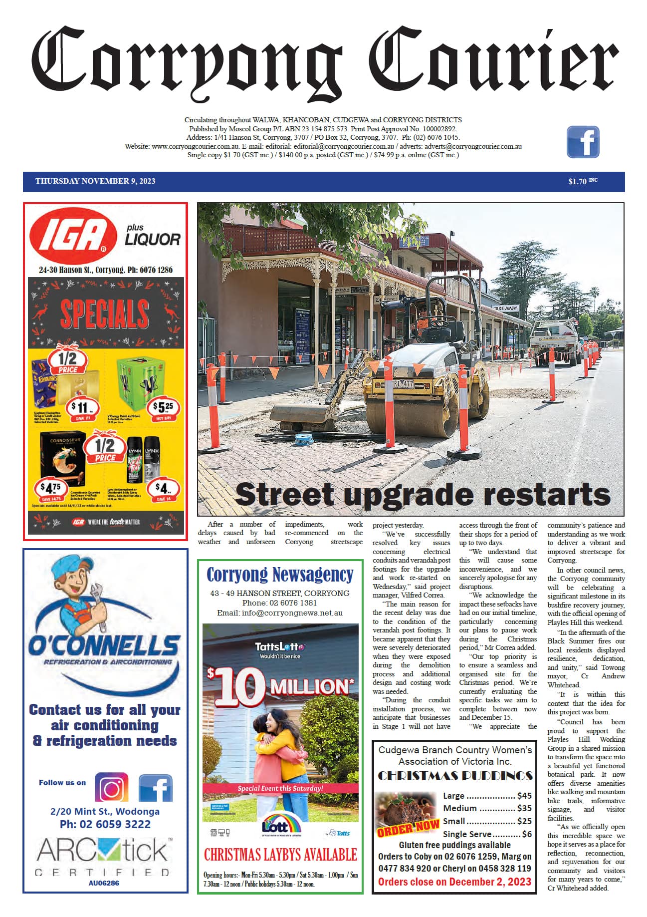 Corryong Courier 9 November 2023