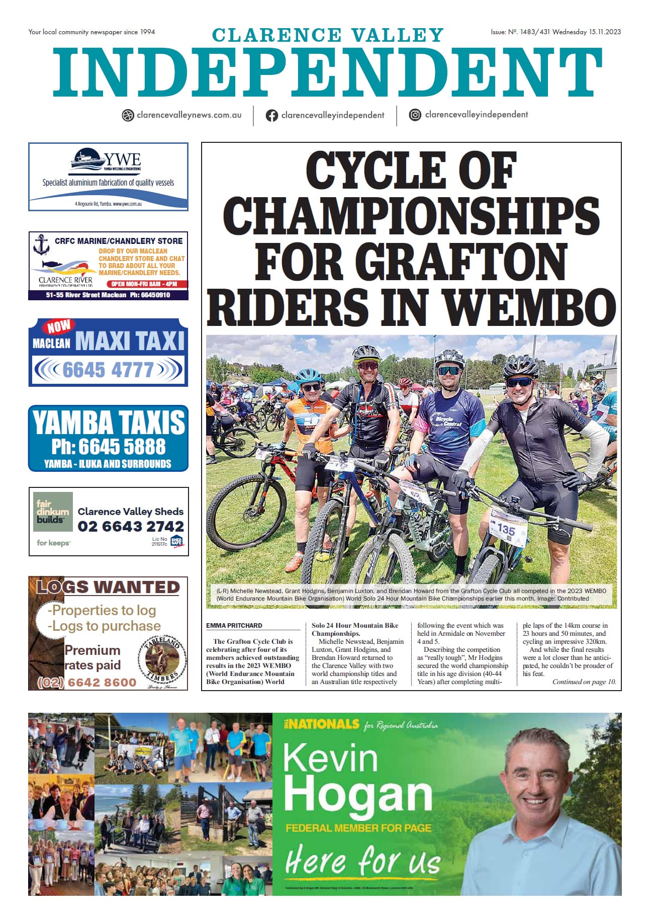 Clarence Valley Independent 15 November 2023