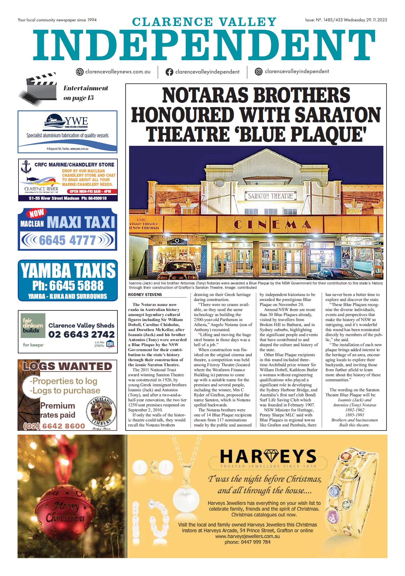 Clarence Valley Independent 29 November 2023