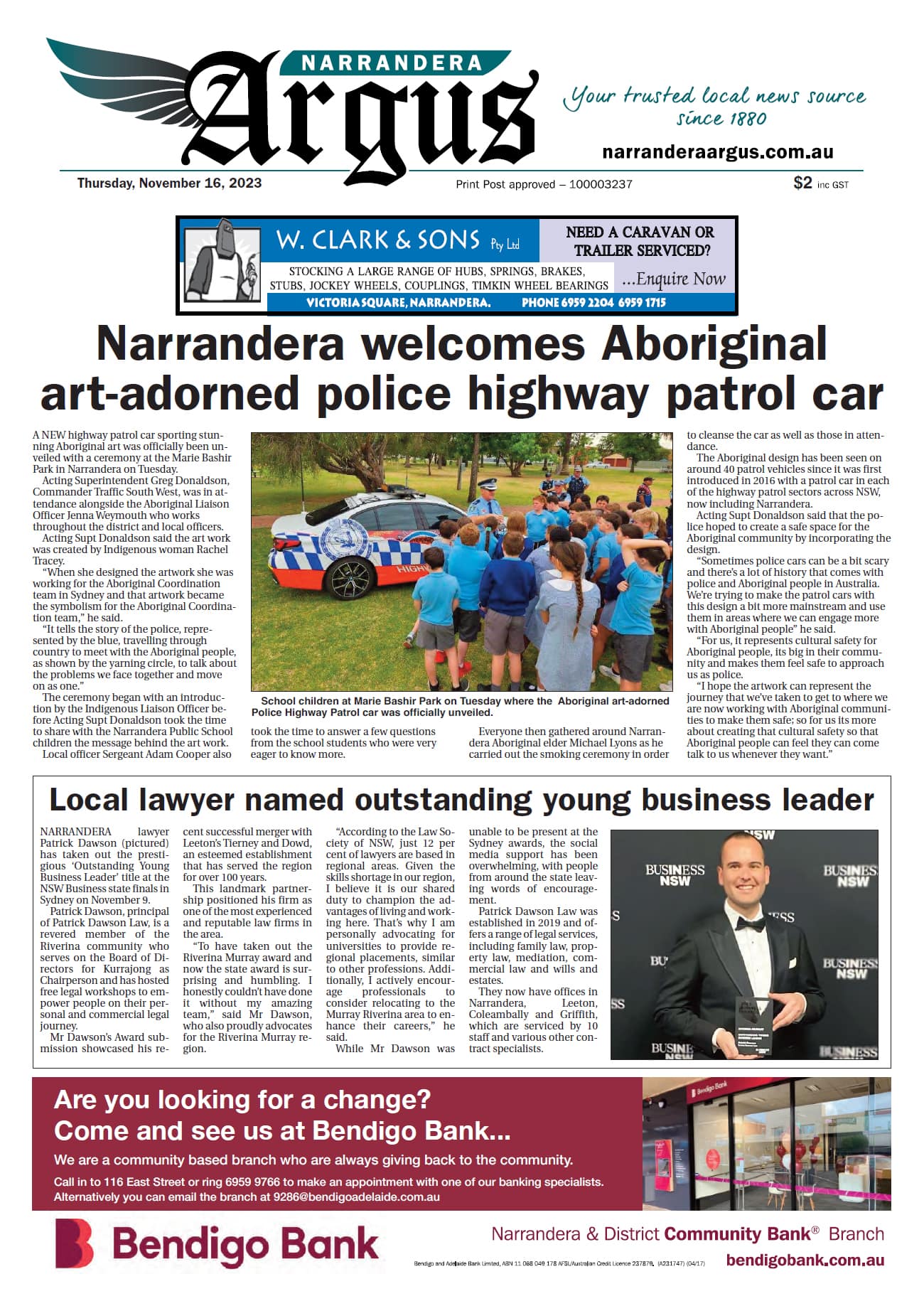 Narrandera Argus 16 November 2023