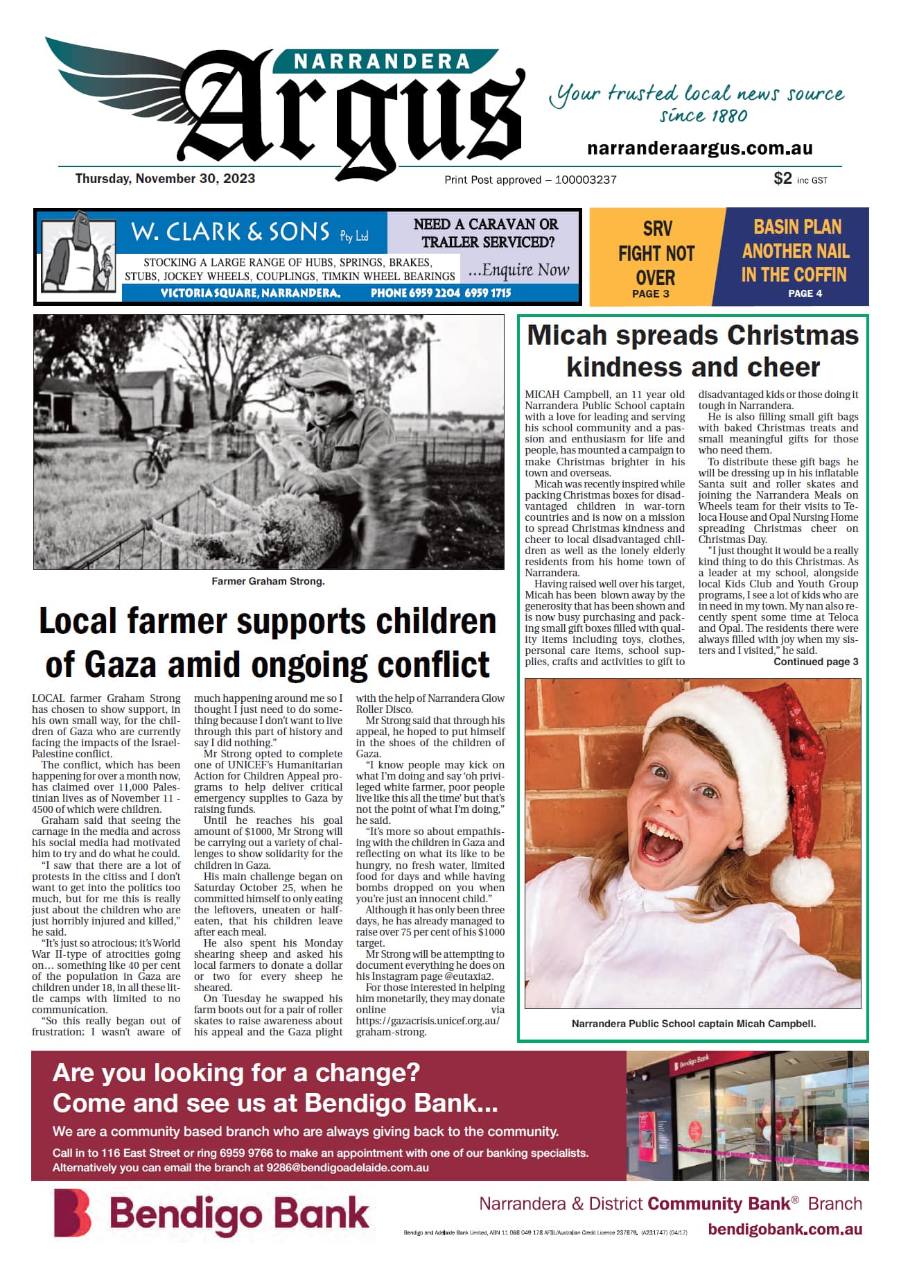 Narrandera Argus 30 November 2023