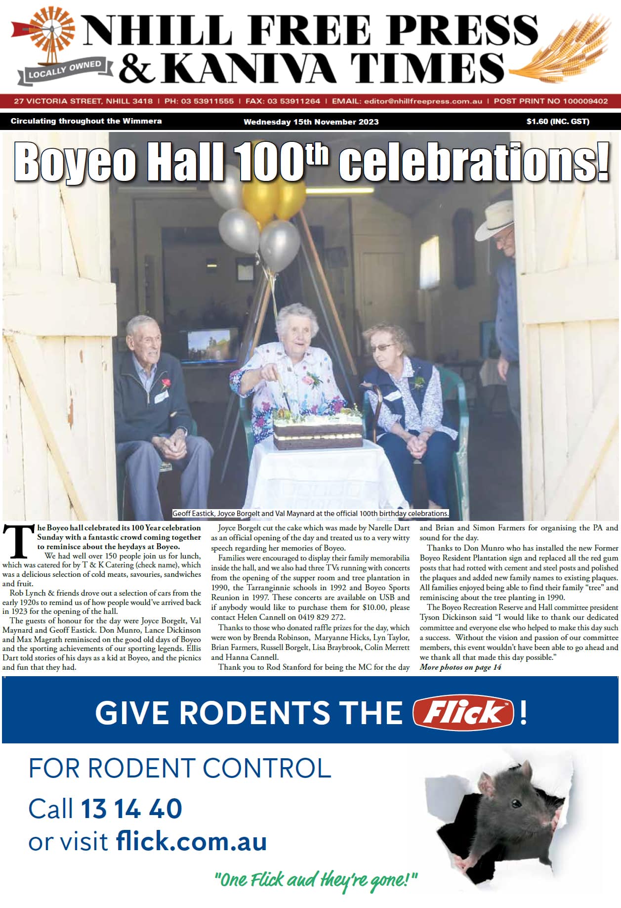 Nhill Free Press & Kaniva Times 15 November 2023