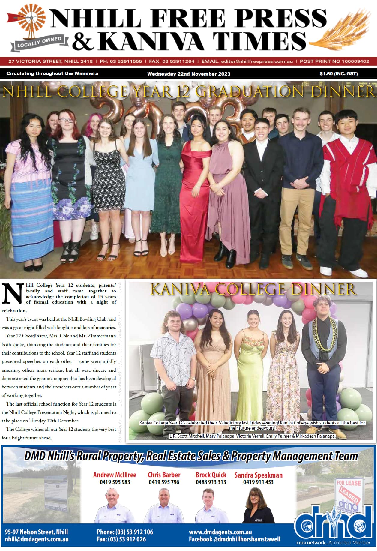 Nhill Free Press & Kaniva Times 22 November 2023