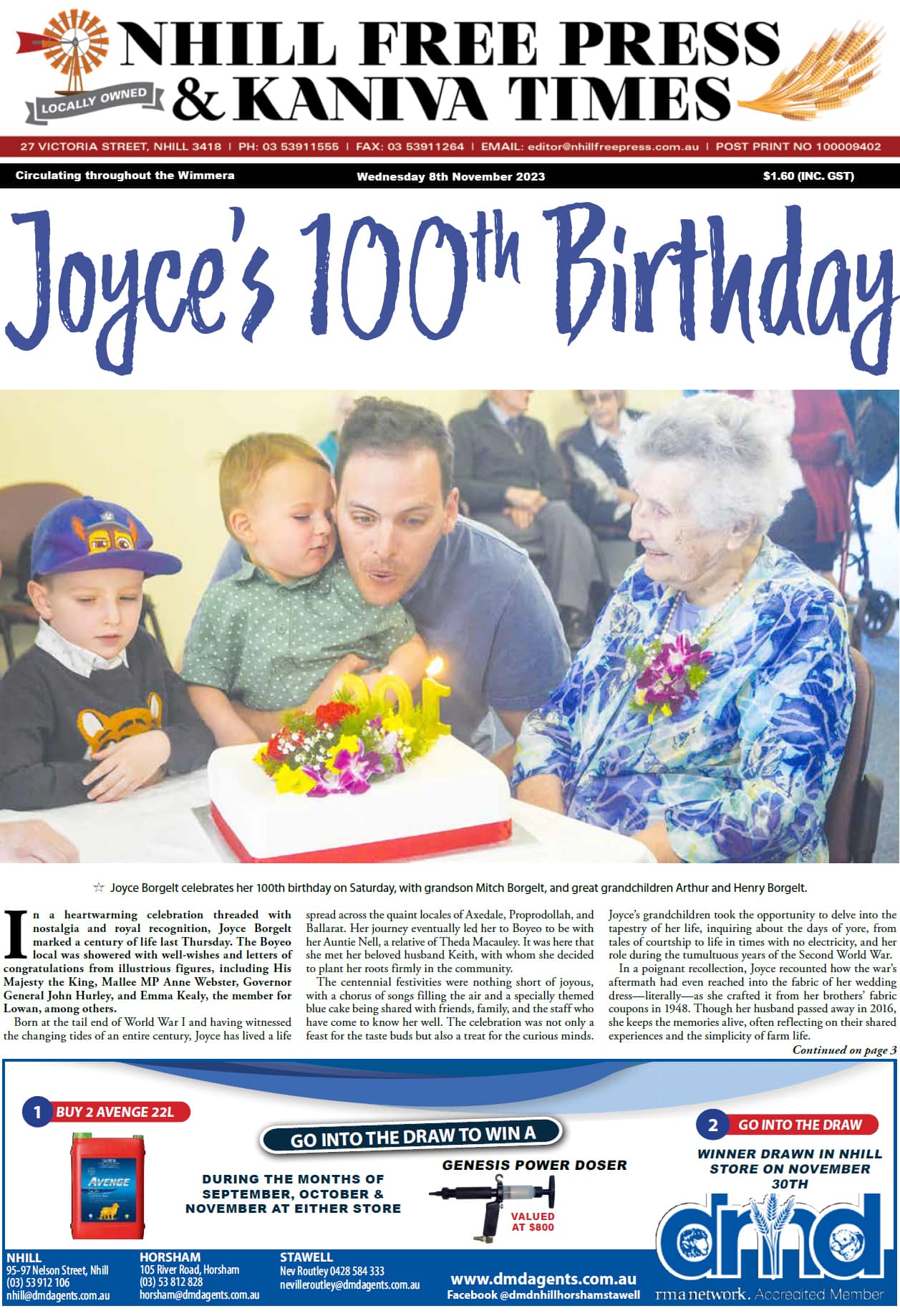 Nhill Free Press & Kaniva Times 8 November 2023