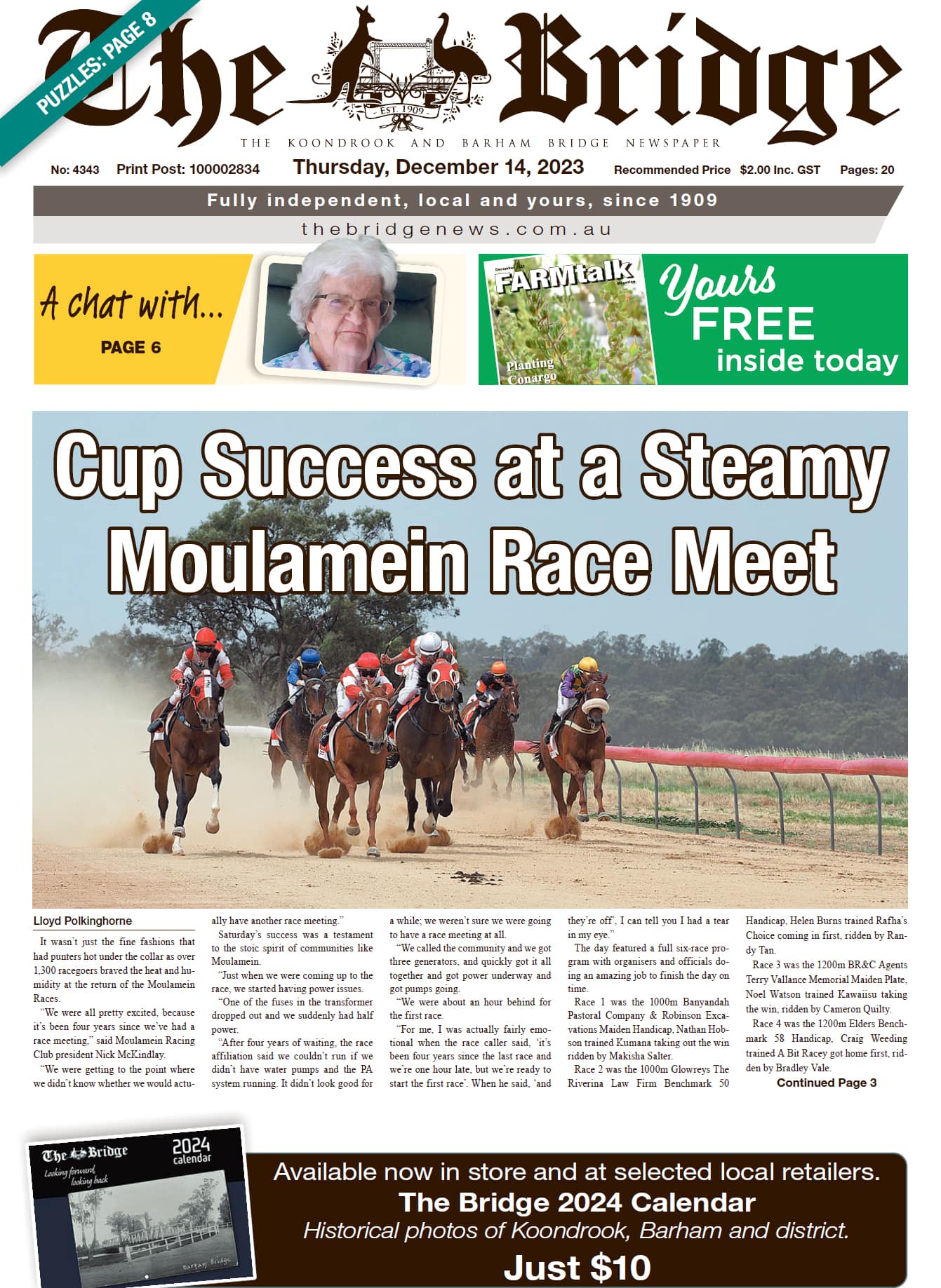 The Koondrook and Barham Bridge Newspaper, 14 December 2023