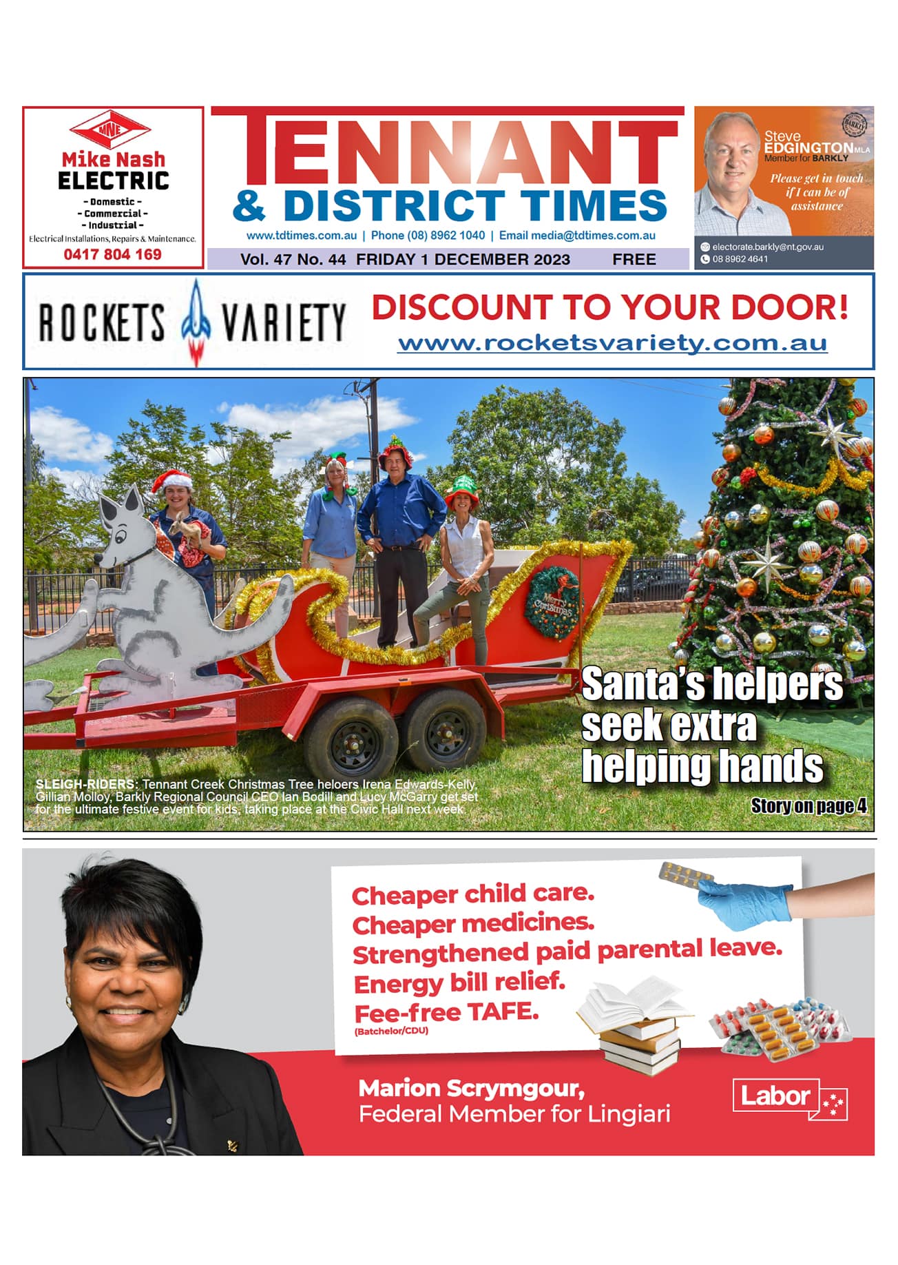 Tennant & District Times 1 December 2023
