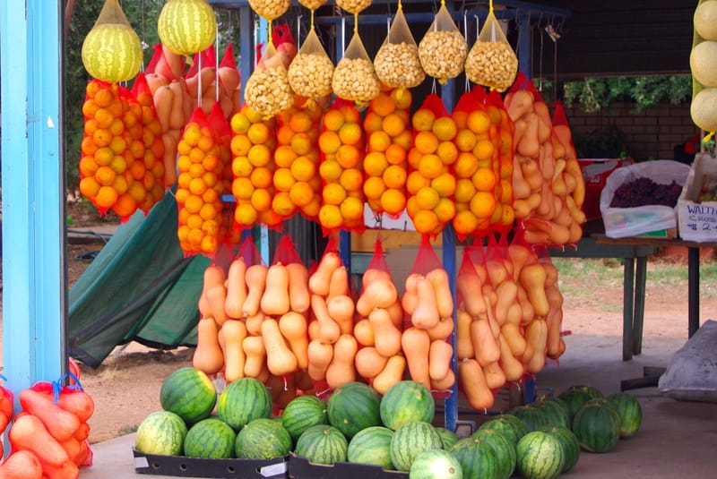Roadside fruit stall