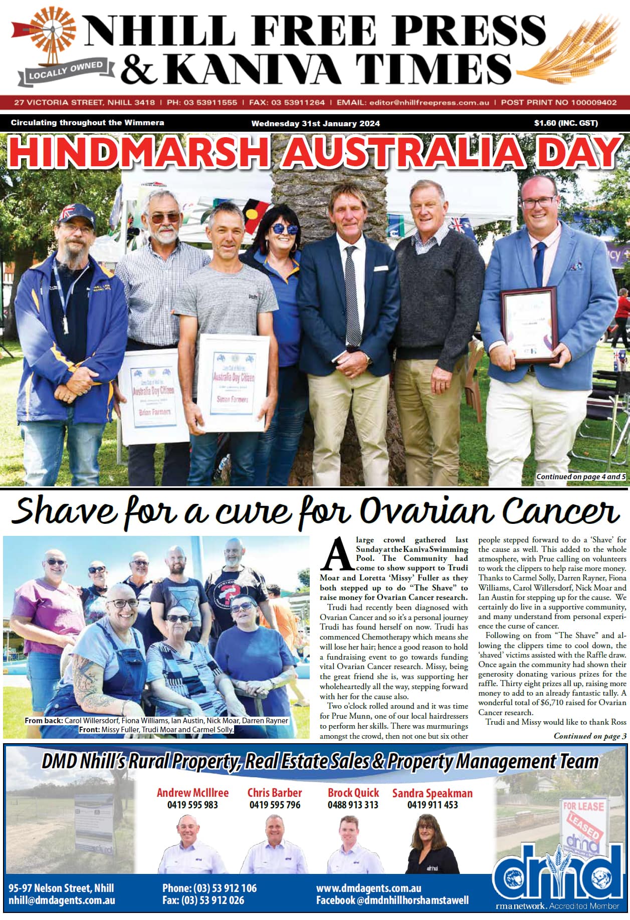 Nhill Free Press & Kaniva Times 31 January 2024