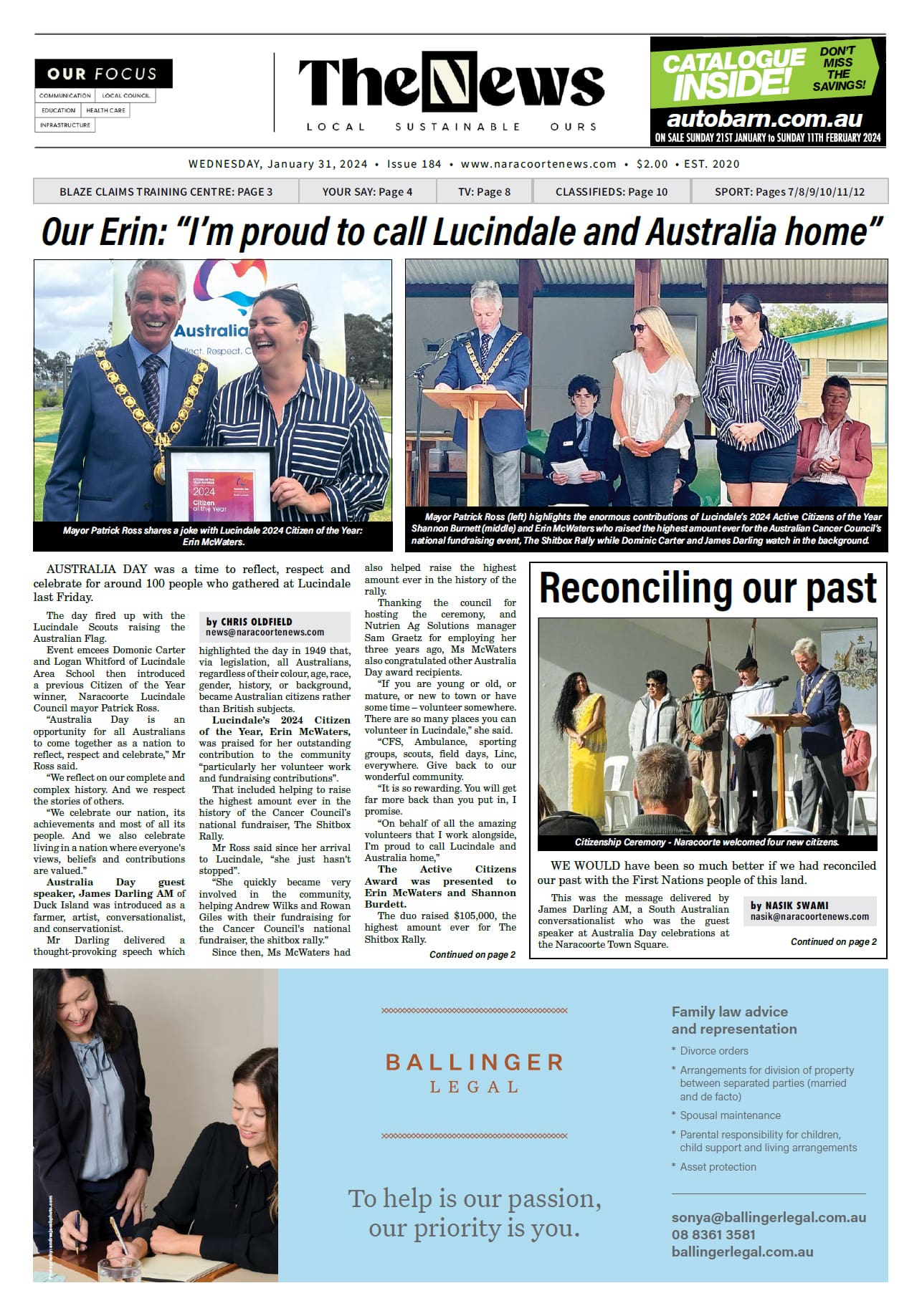 Naracoorte Community News 31 January 2024