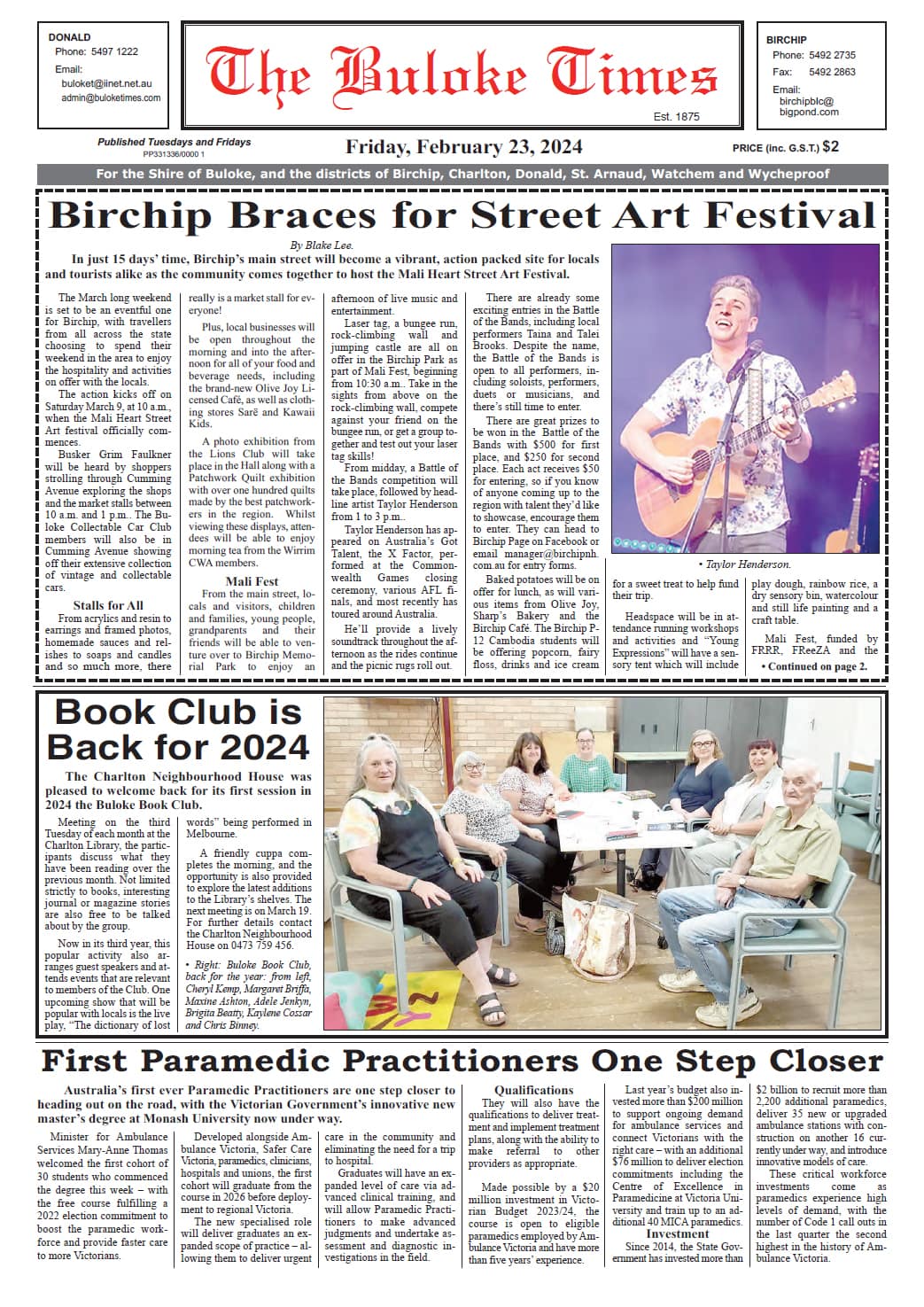 The Buloke Times 23 February 2024