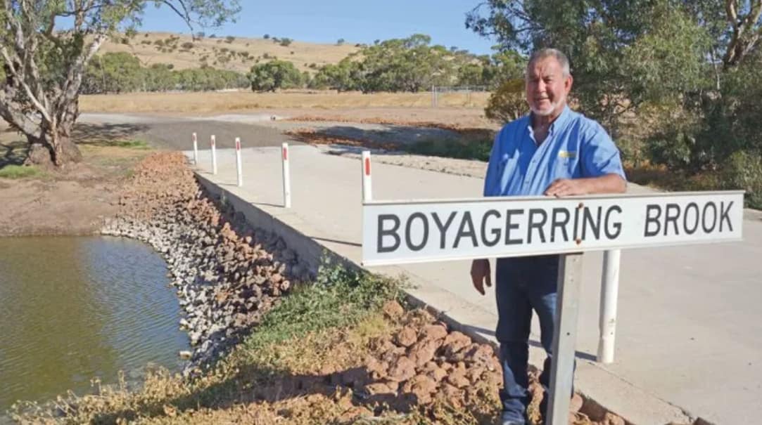 Tony Maddox at Boyagerring Brook
