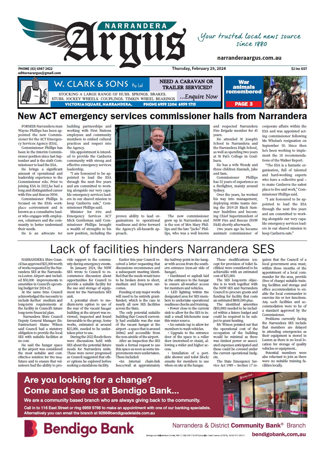 Narrandera Argus 29 February 2024