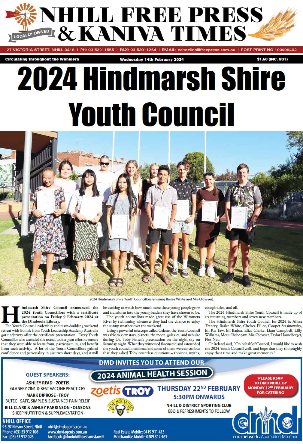 Nhill Free Press & Kaniva Times 14 February 2024