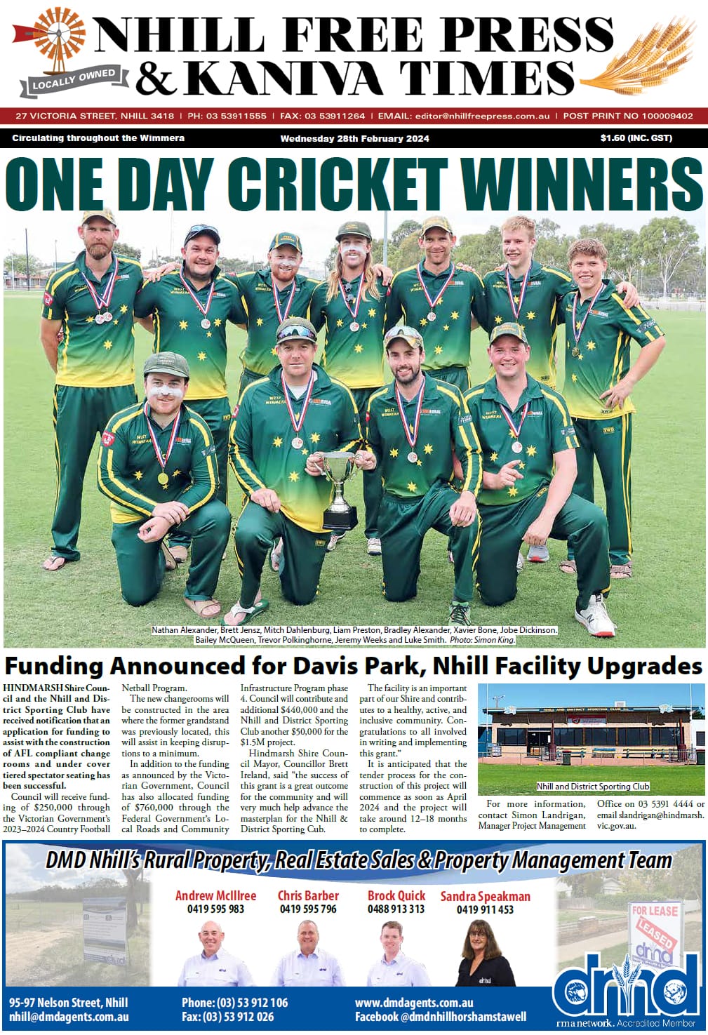 Nhill Free Press & Kaniva Times 28 February 2024