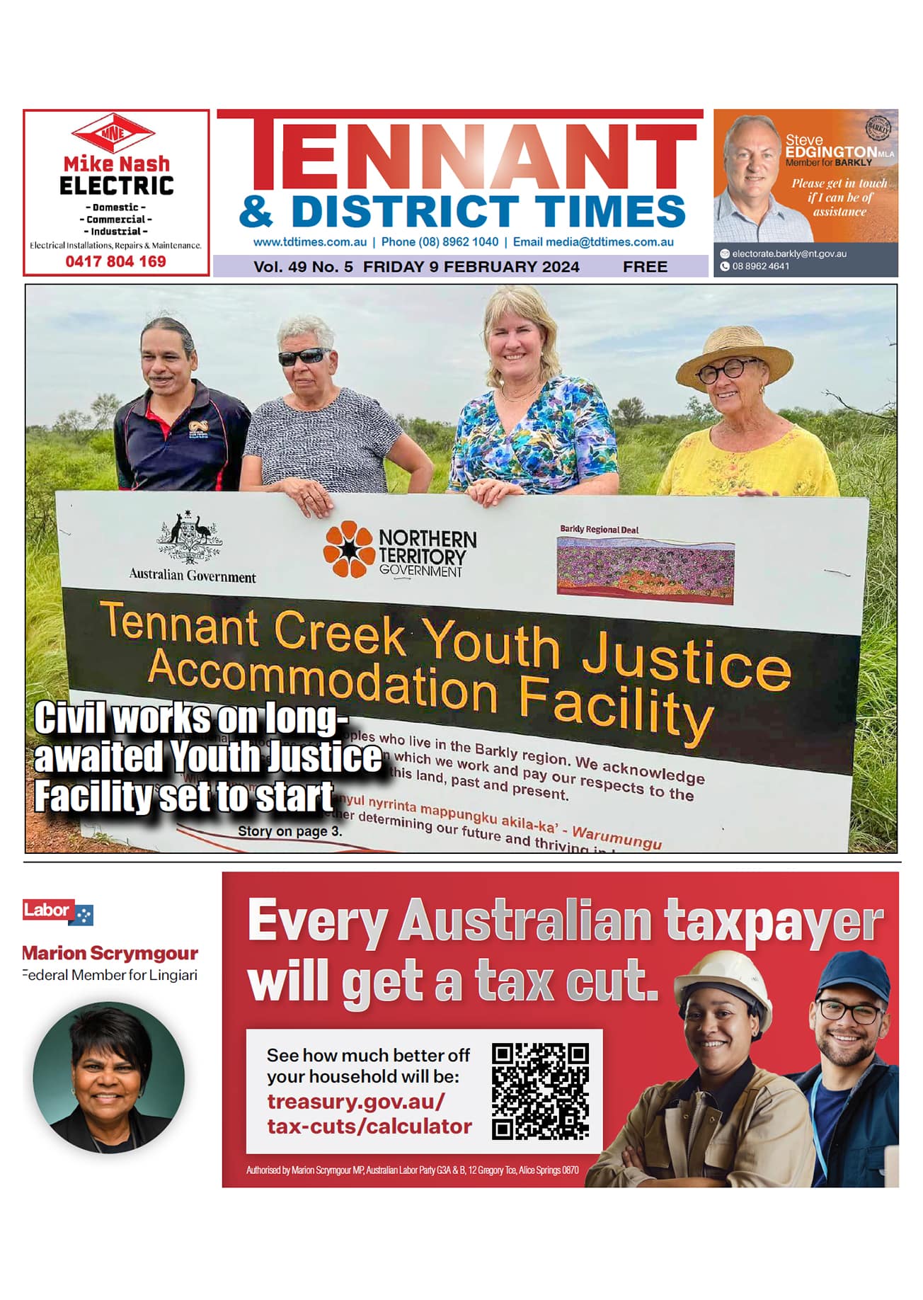 Tennant & District Times 9 February 2024