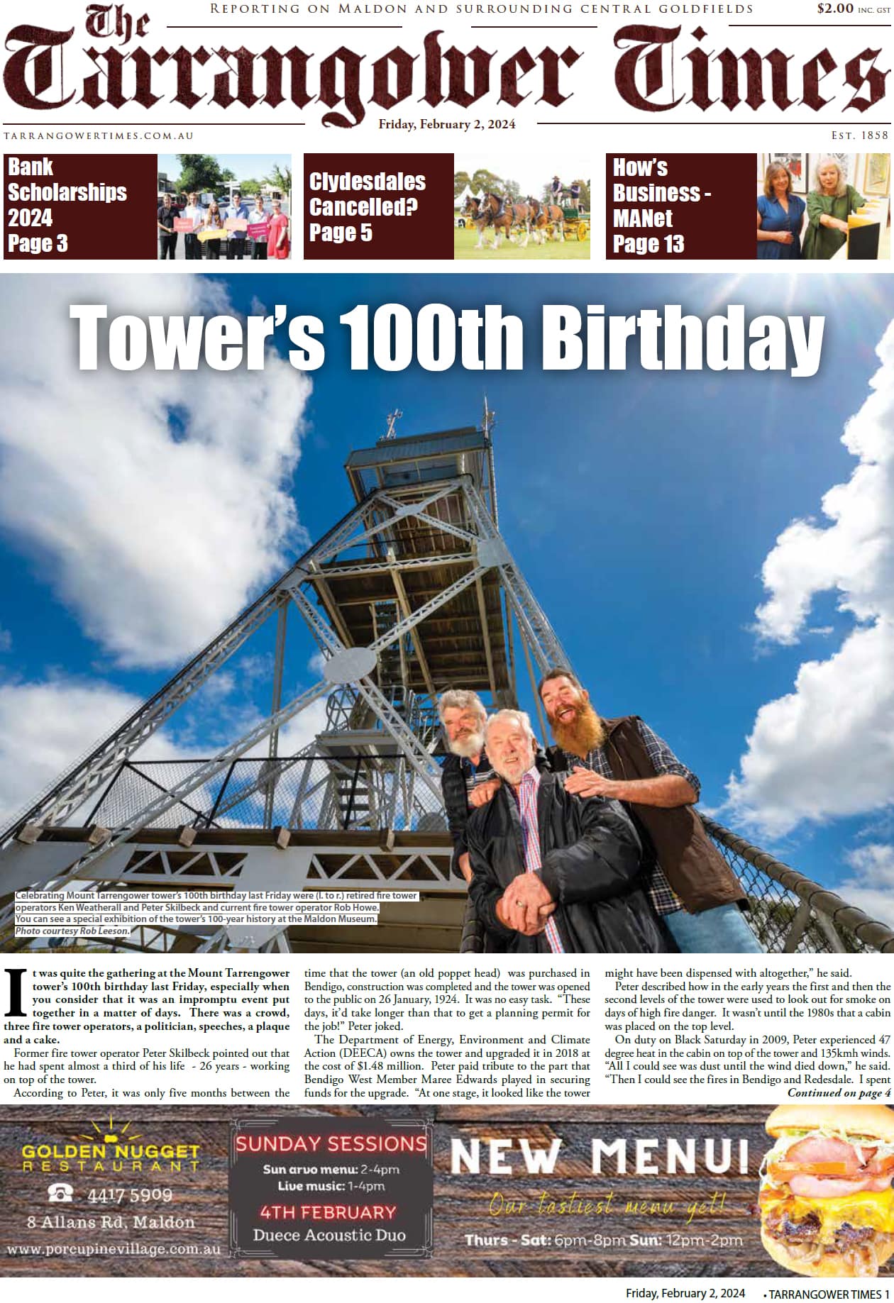 Tarrangower Times 2 February 2024