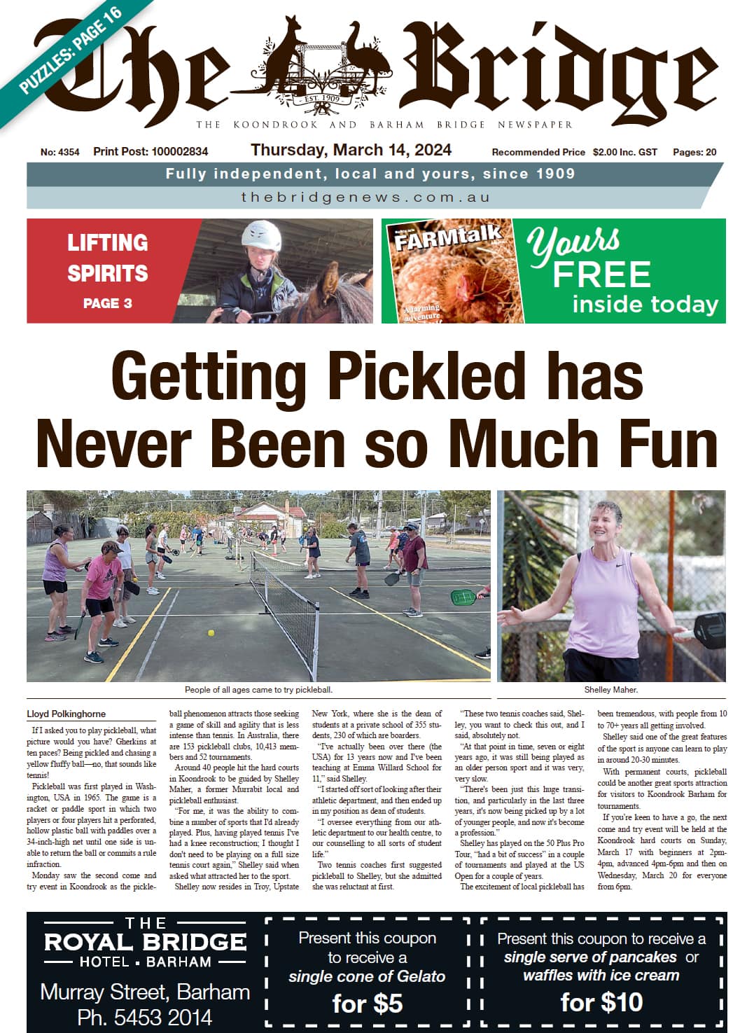 The Koondrook and Barham Bridge Newspaper 14 March 2024