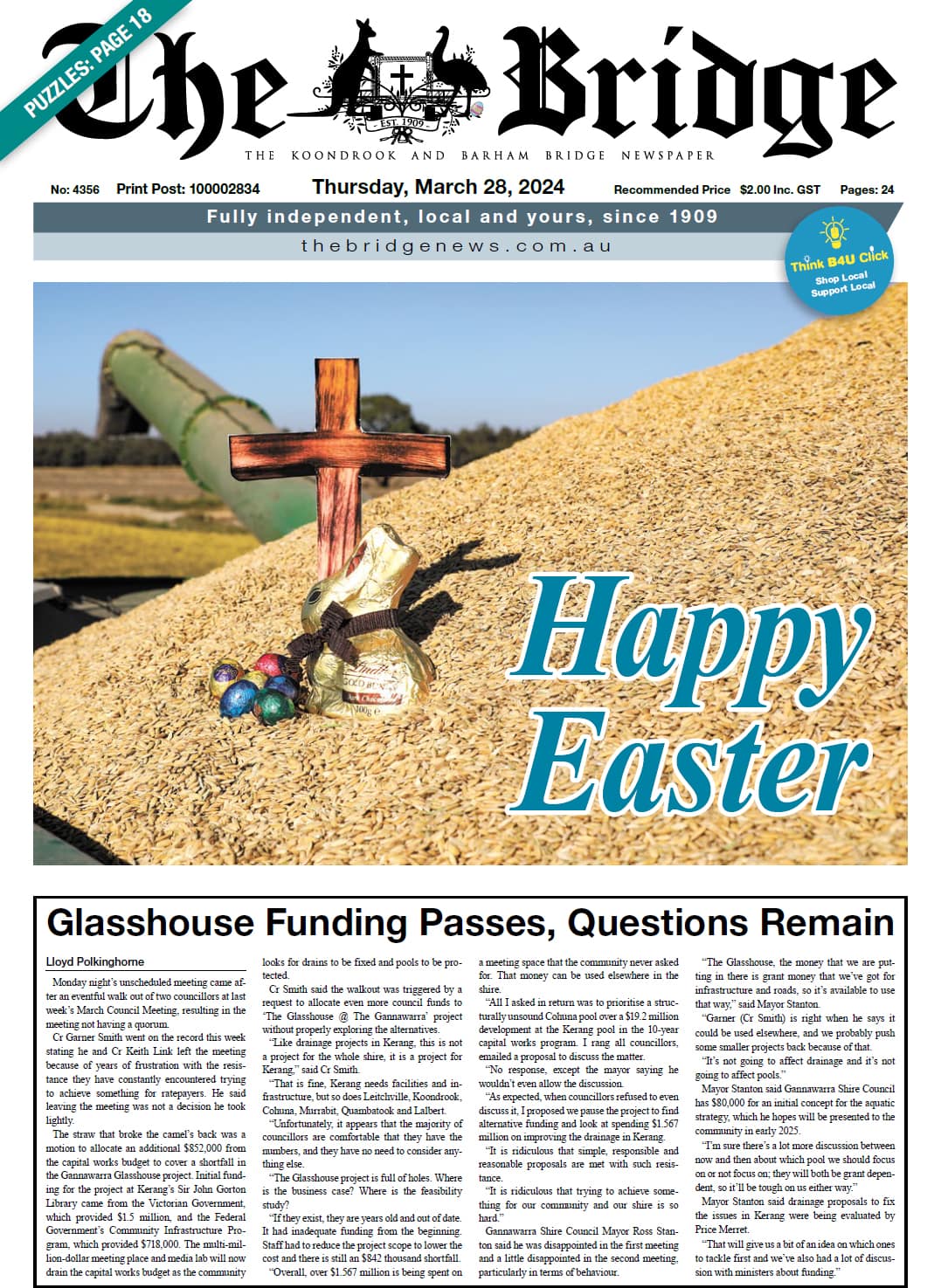 The Koondrook and Barham Bridge Newspaper 28 March 2024