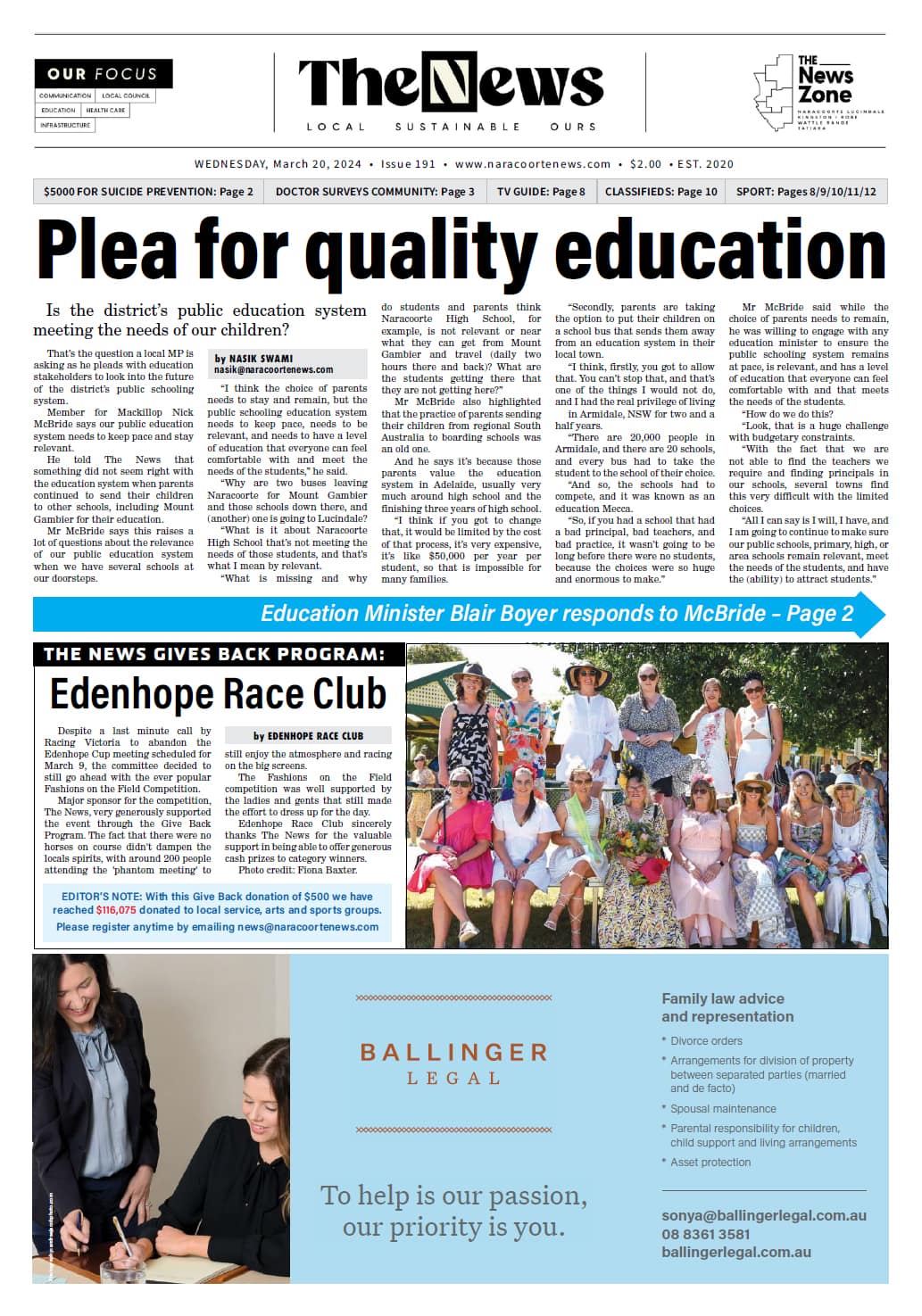 Naracoorte News 20 March 2024