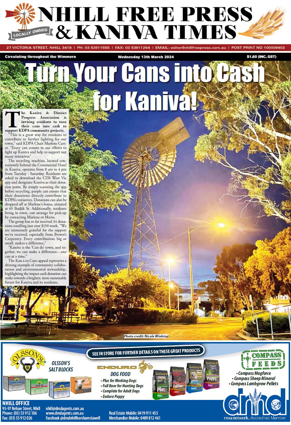 Nhill Free Press & Kaniva Times 13 March 2024